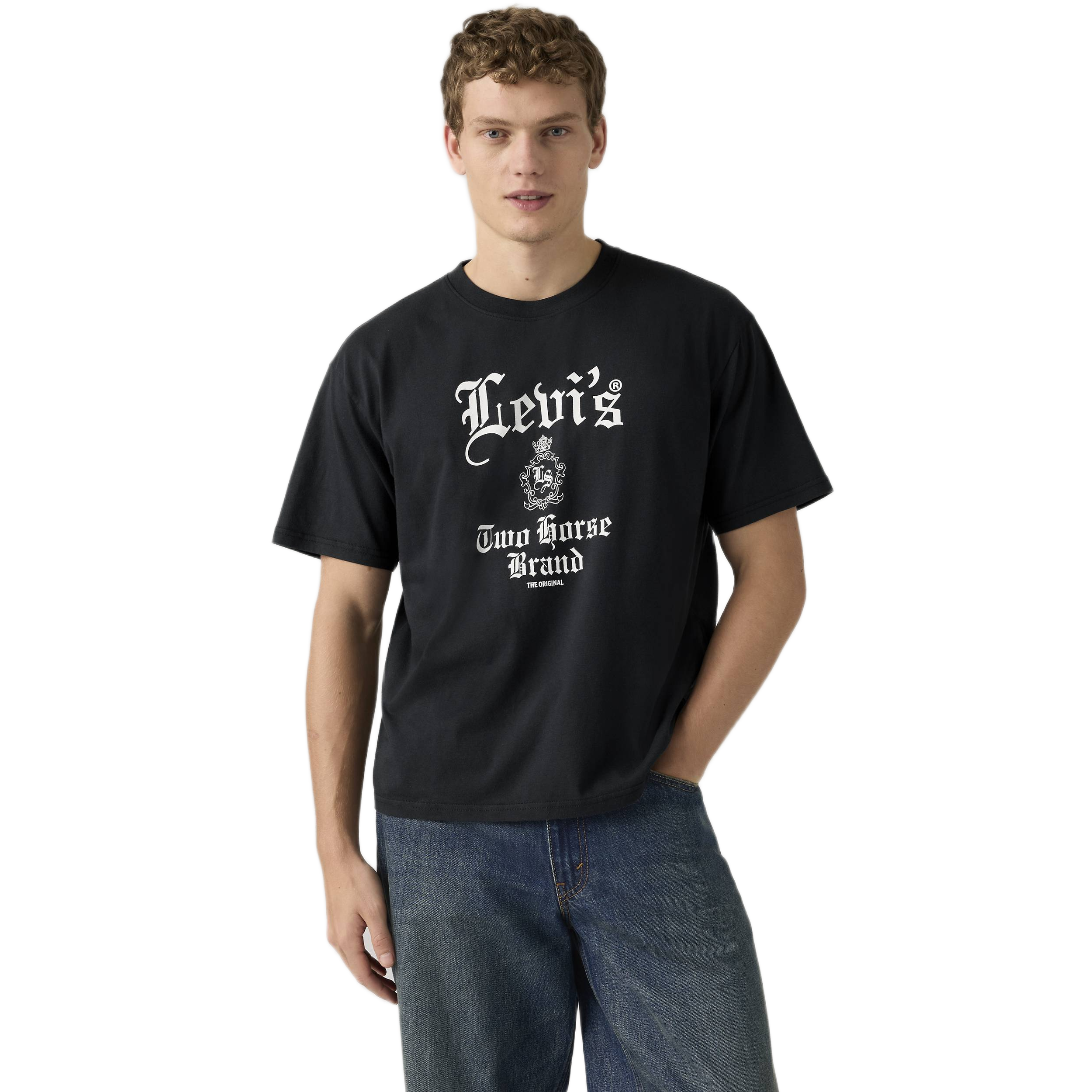 GR BOXY TEE GOTHIC LEVIS 2 JET BLACK GR