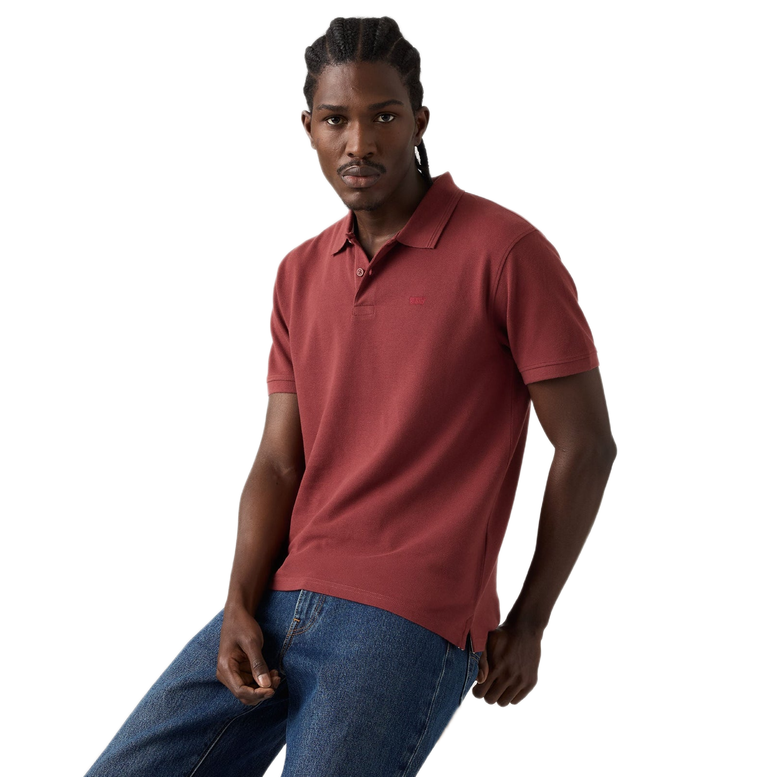 LEVIS ICON POLO OXBLOOD RED