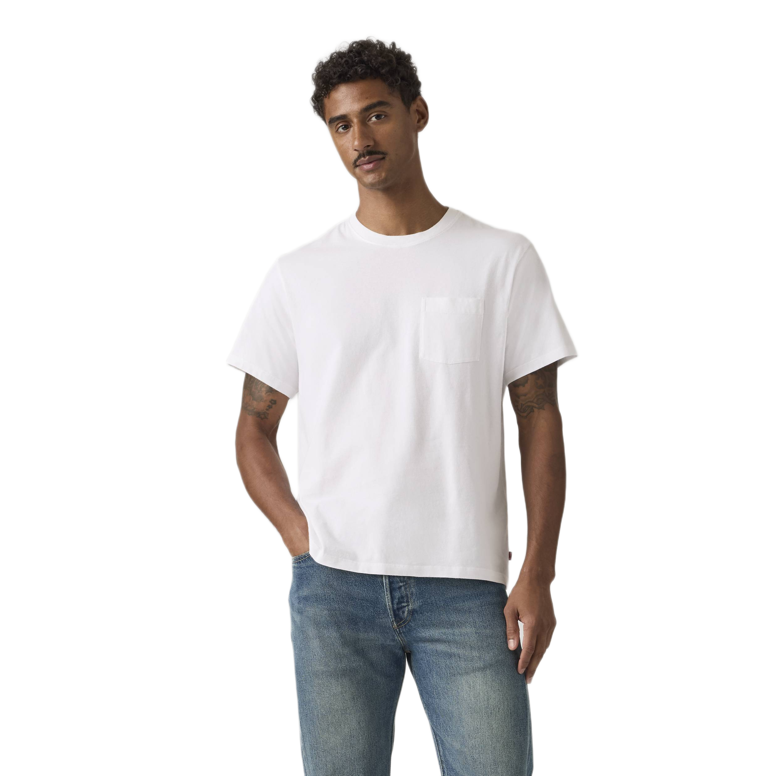 THE POCKET TEE BRIGHT WHITE JERSEY