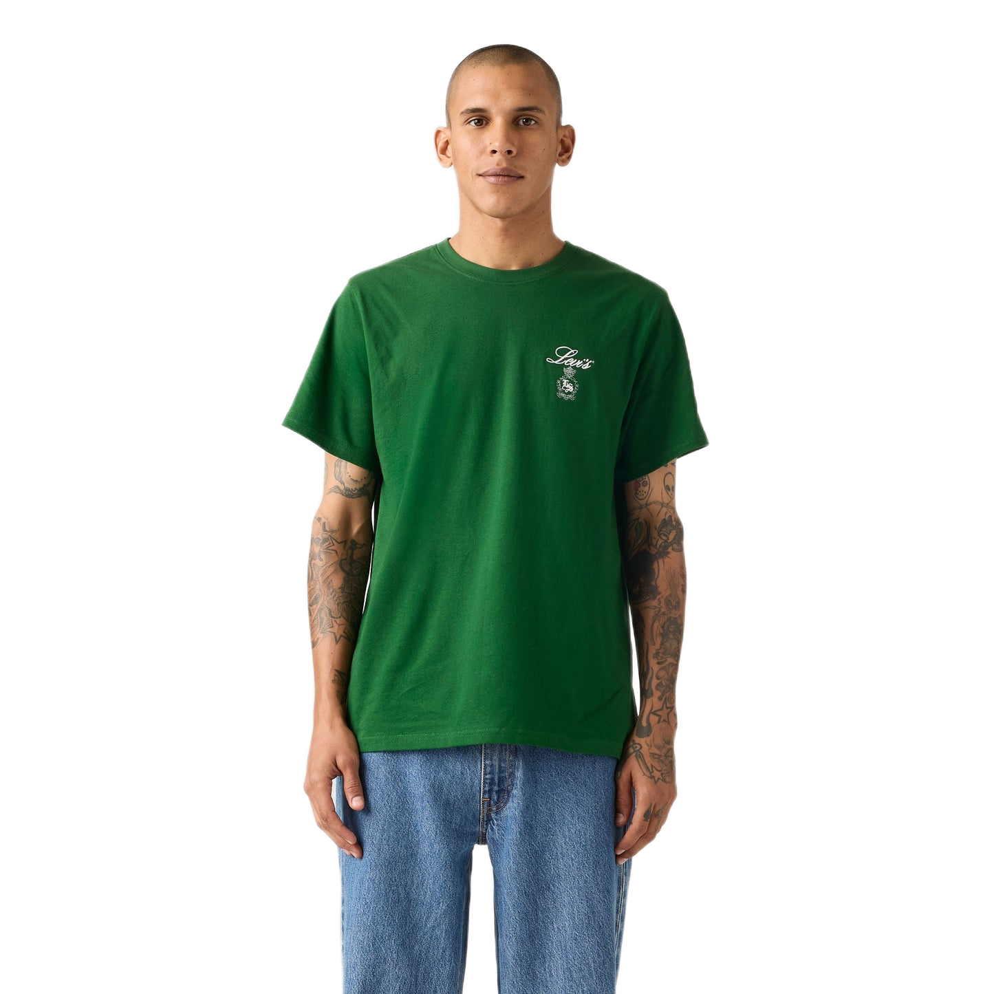 SS RELAXED FIT TEE LEVIS SCRIPT EDEN