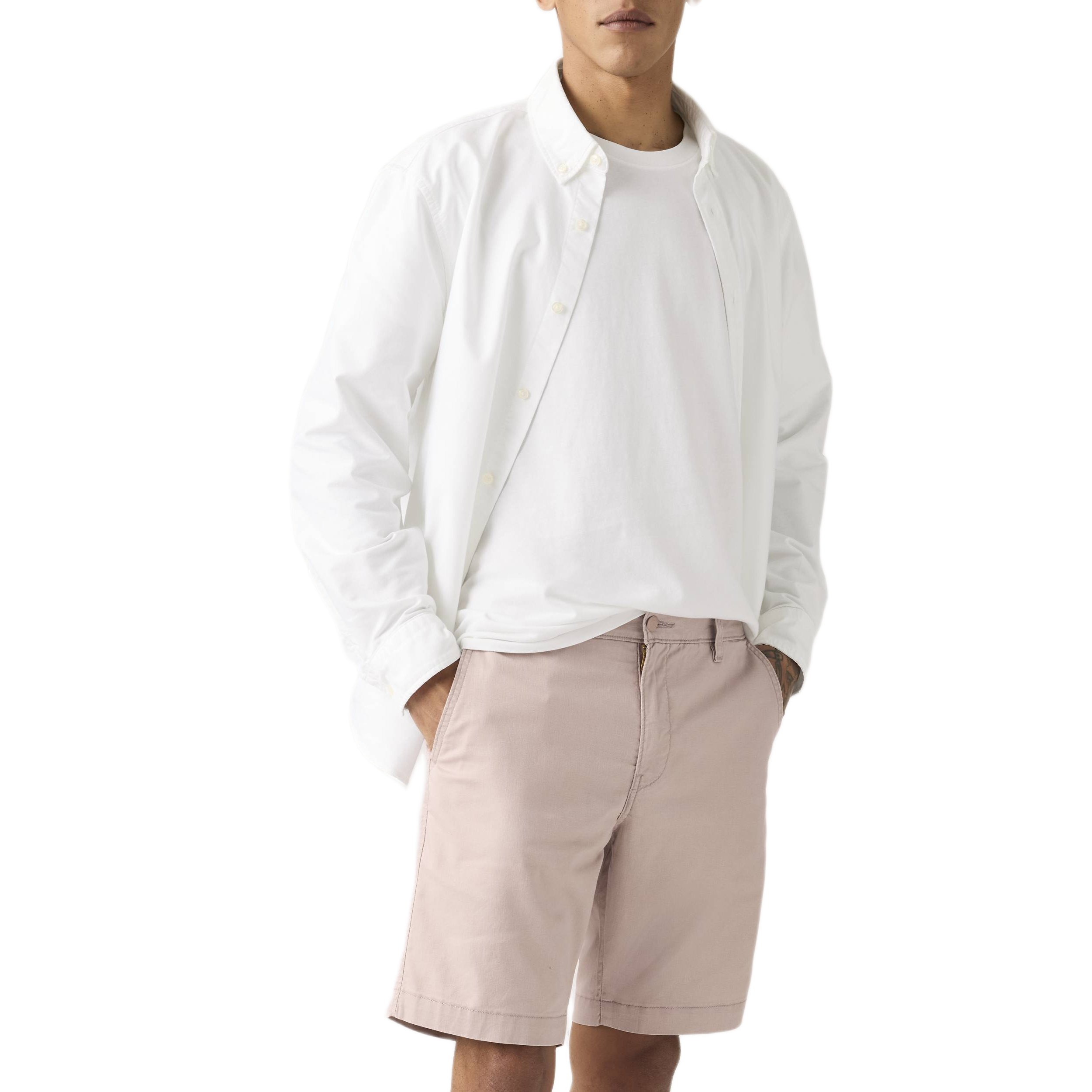 XX CHINO SHORTS II FAWN COTTON LINEN