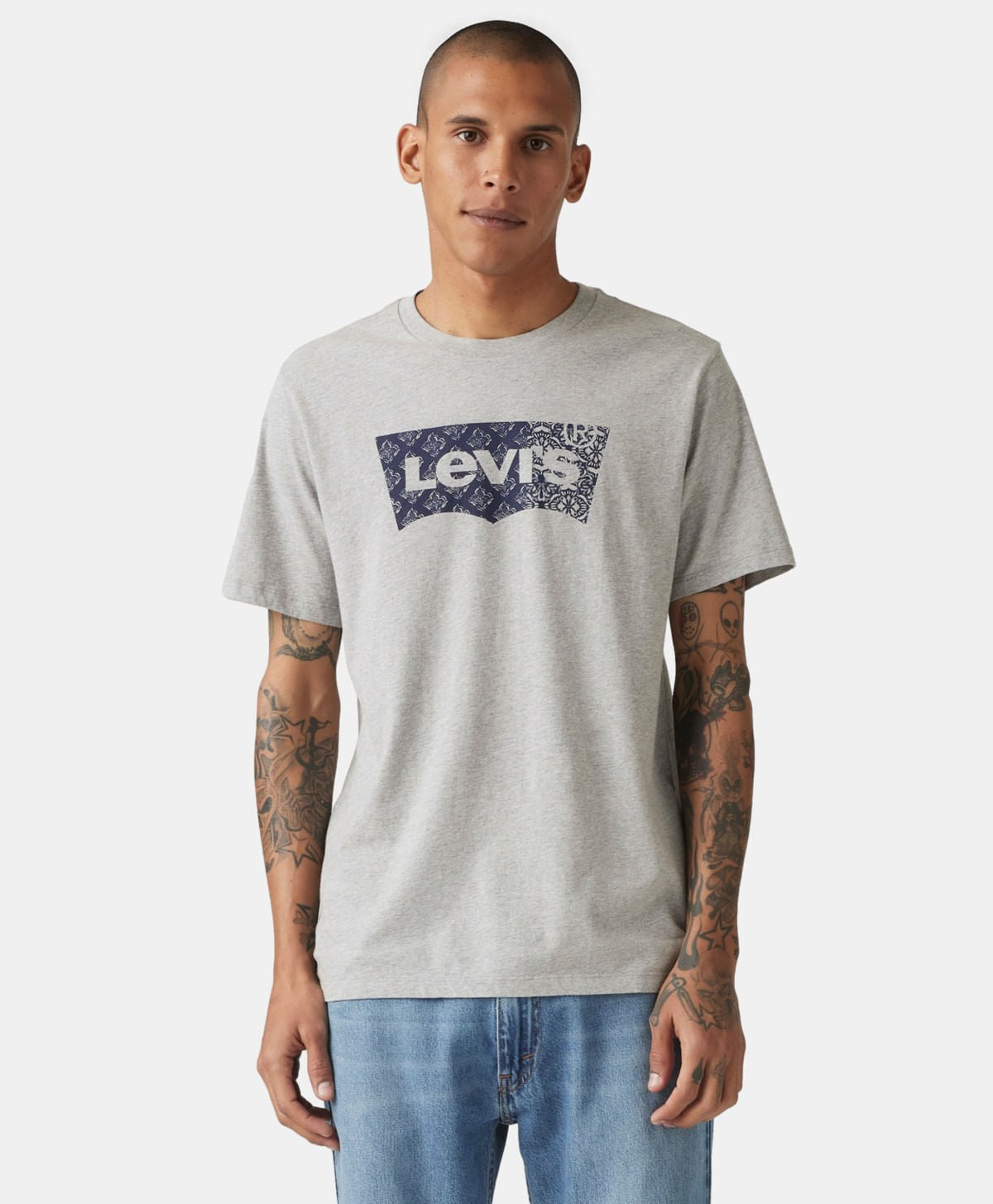Graphic Crewneck Tee Greys