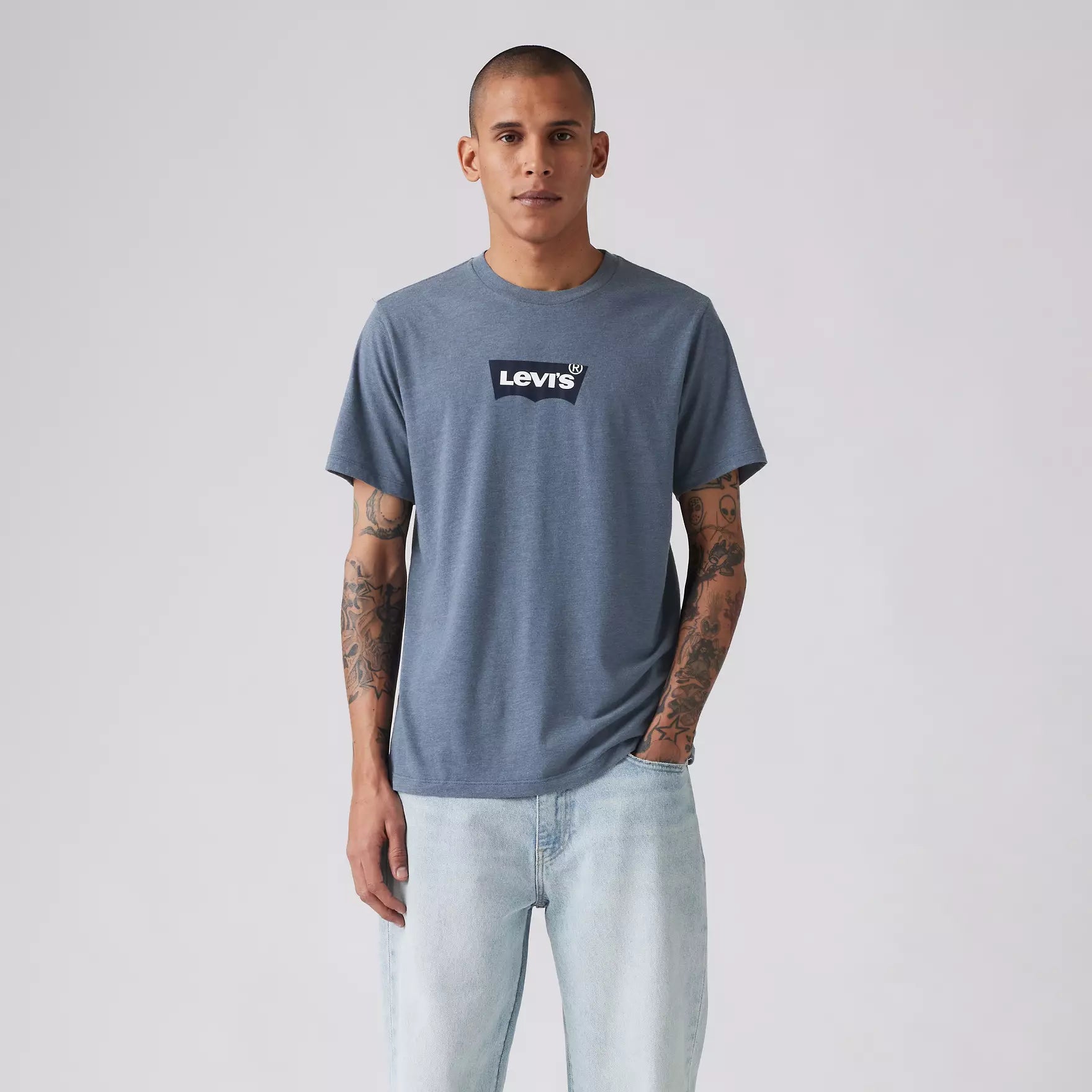 Graphic Crewneck Tee Blues