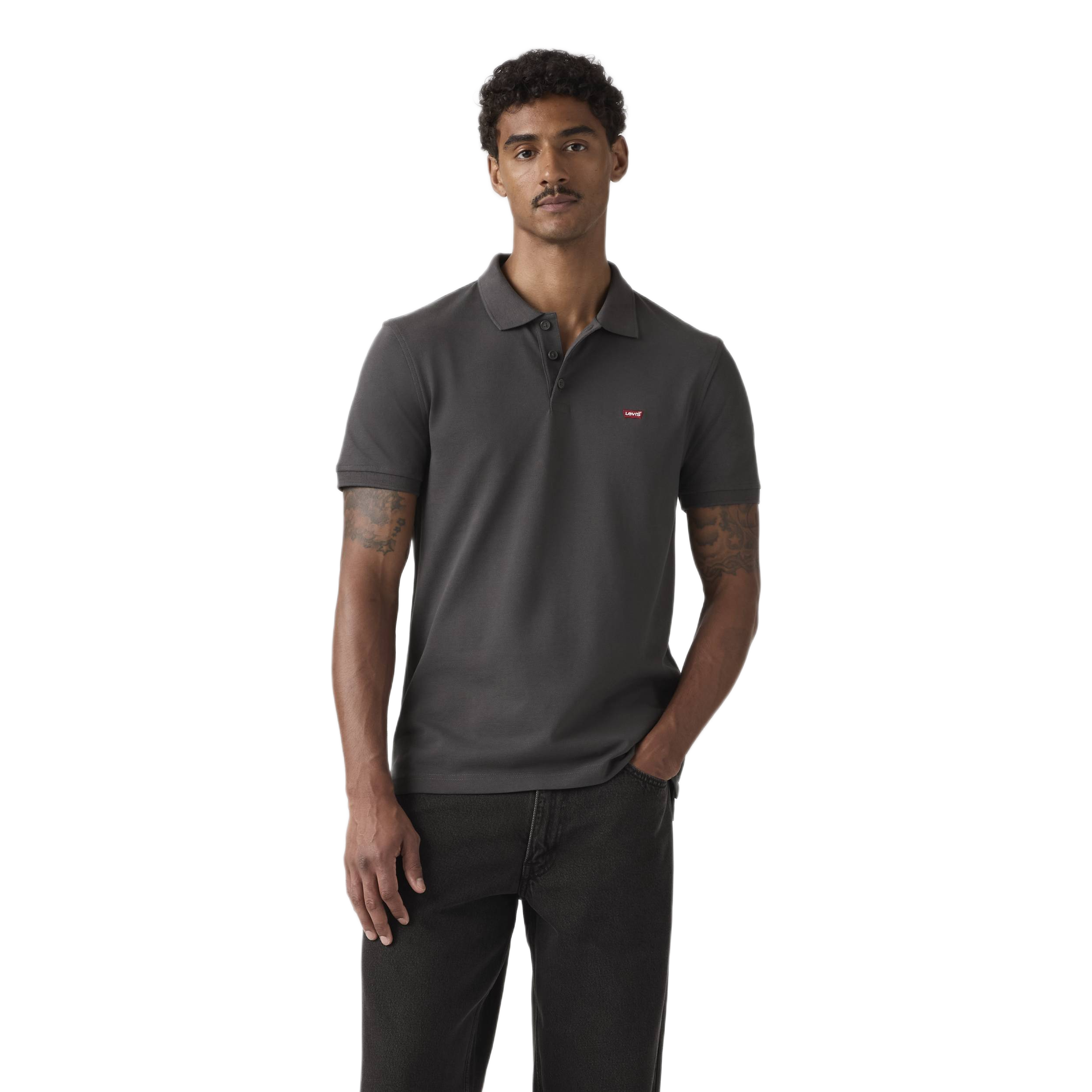 LEVIS HM POLO BLACKENED PEARL PIQUE