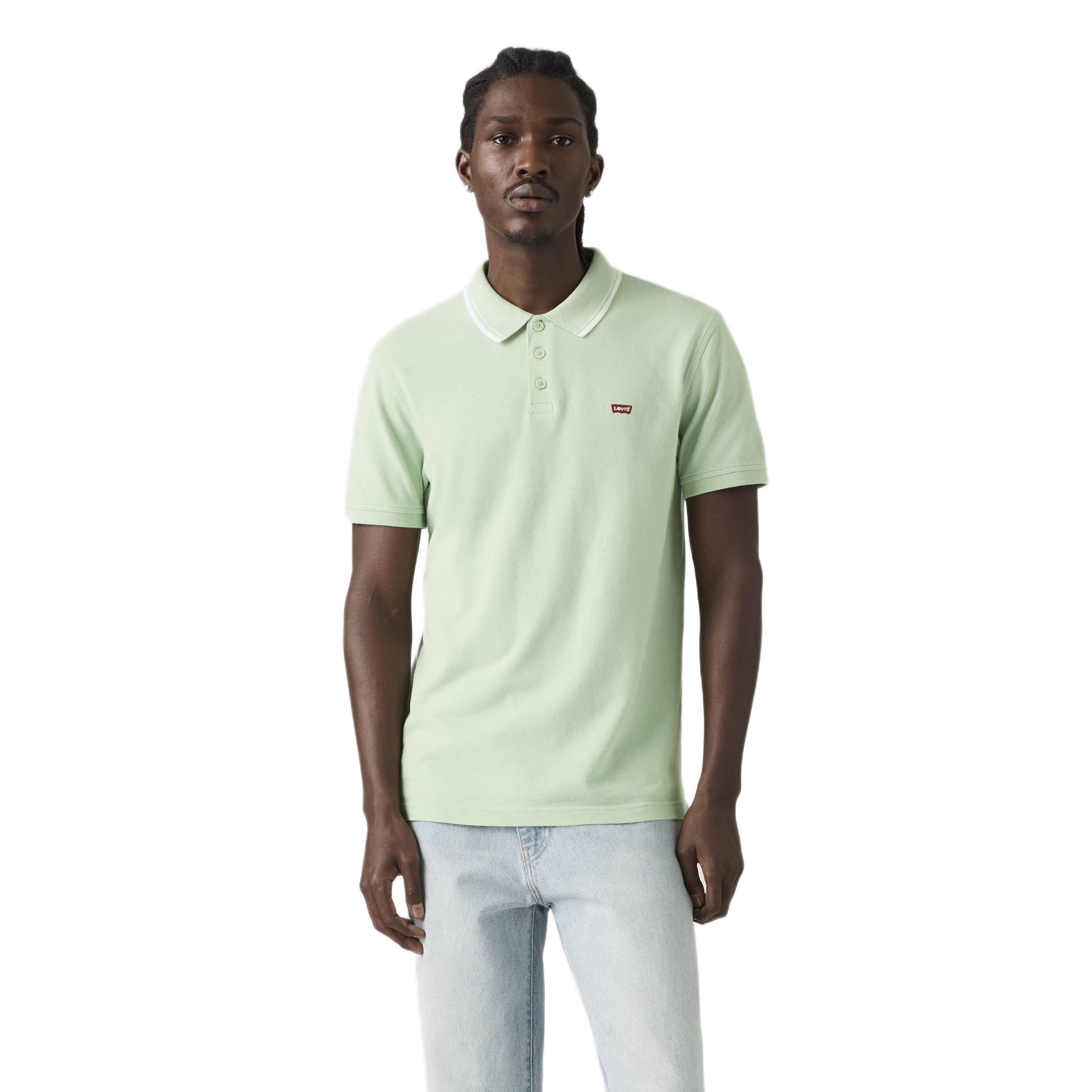 LEVIS HM POLO WOOD TIPPING STRIPE CAMEO