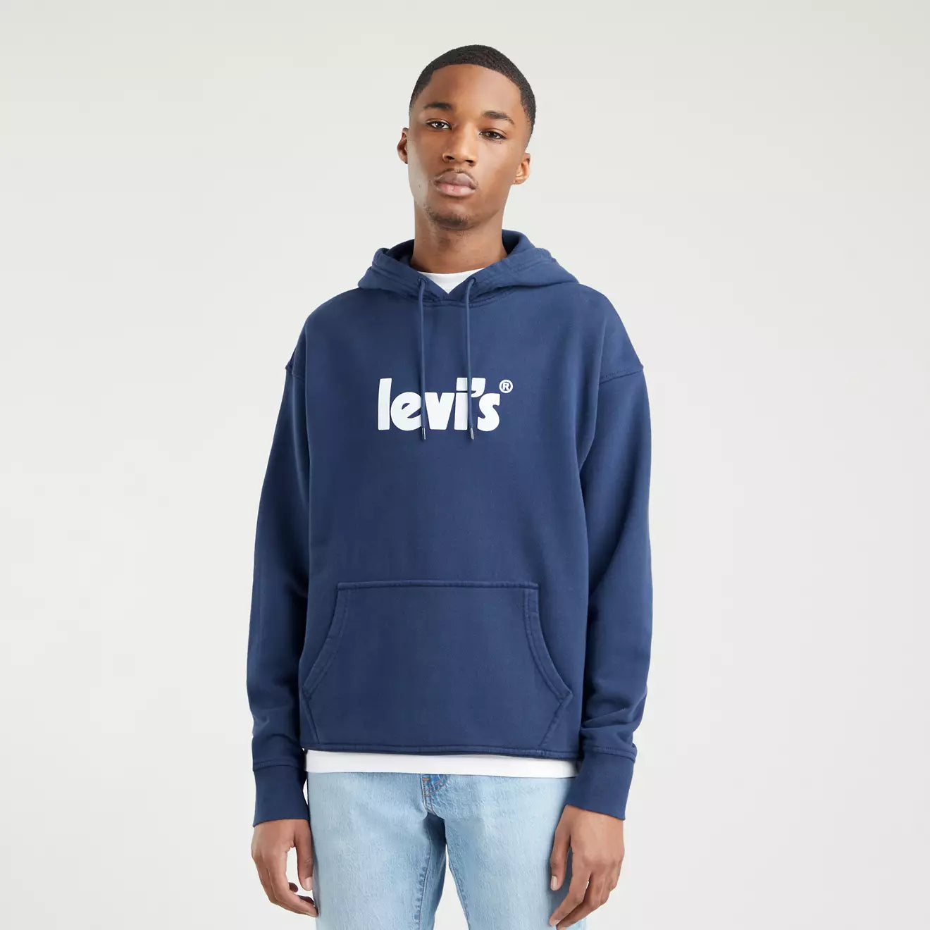 Relaxed Graphic Po Poster Hoodie Dress