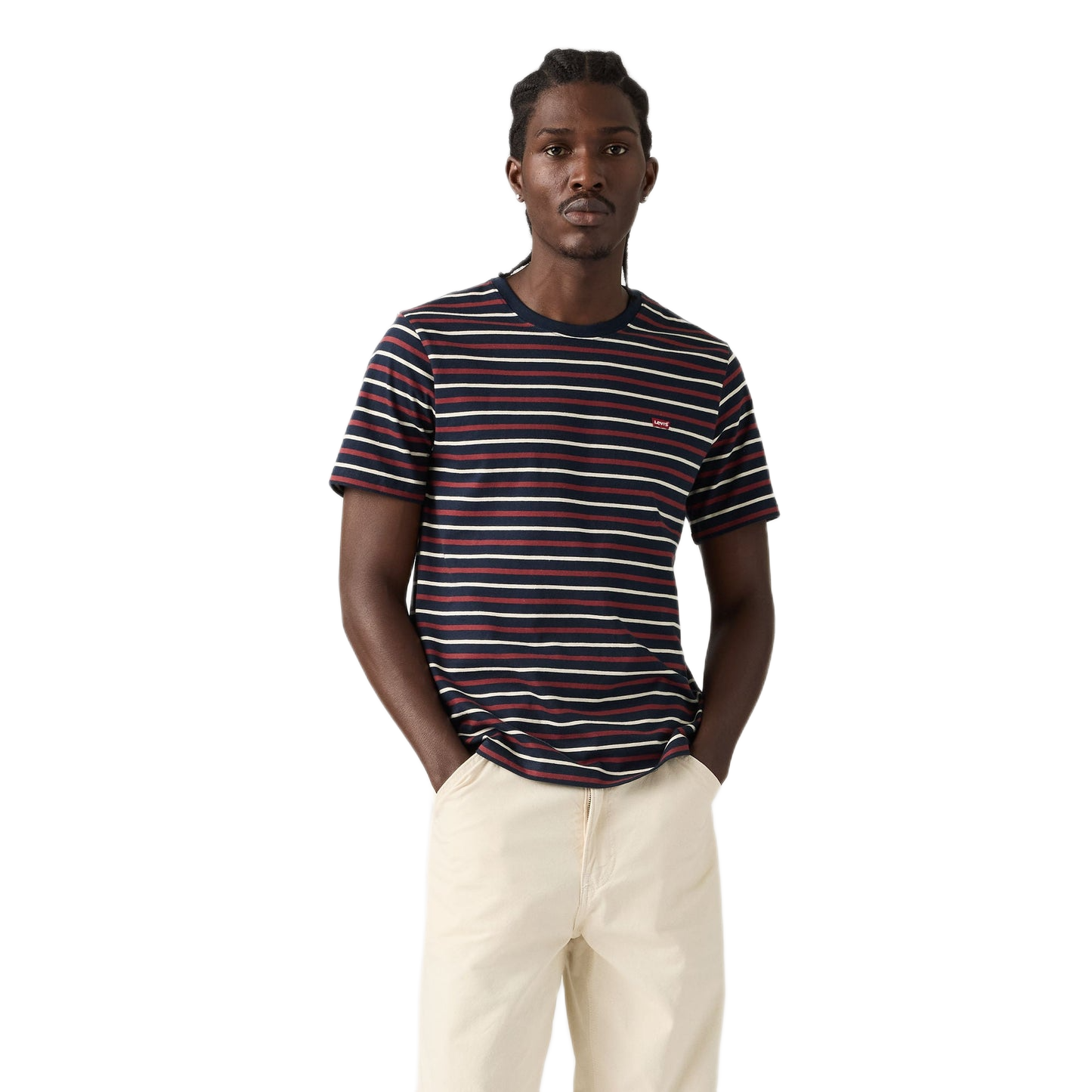 SS ORIGINAL HM TEE ANDOR STRIPE NAVY BL
