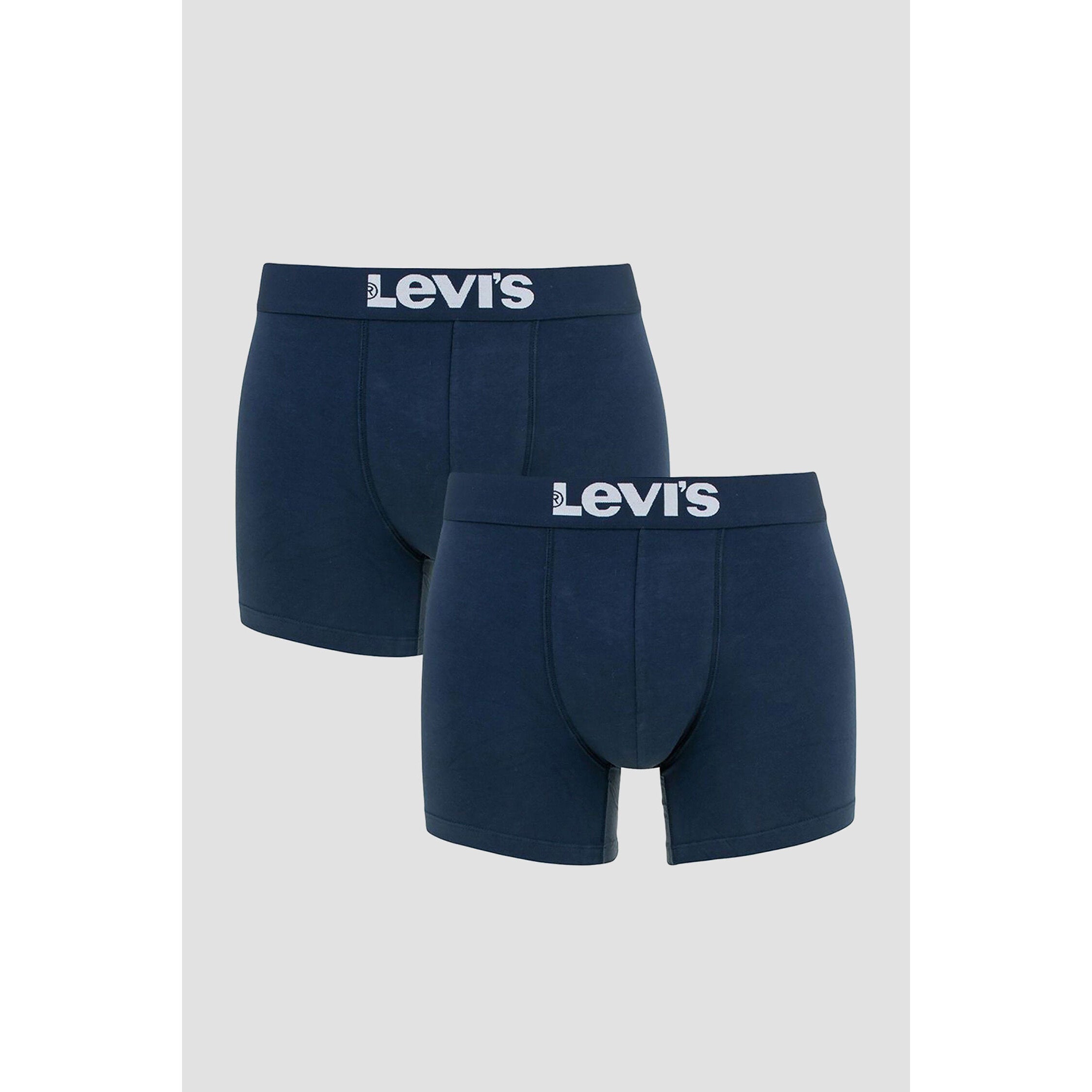 Levis Men Solid Boxer Brief 2P