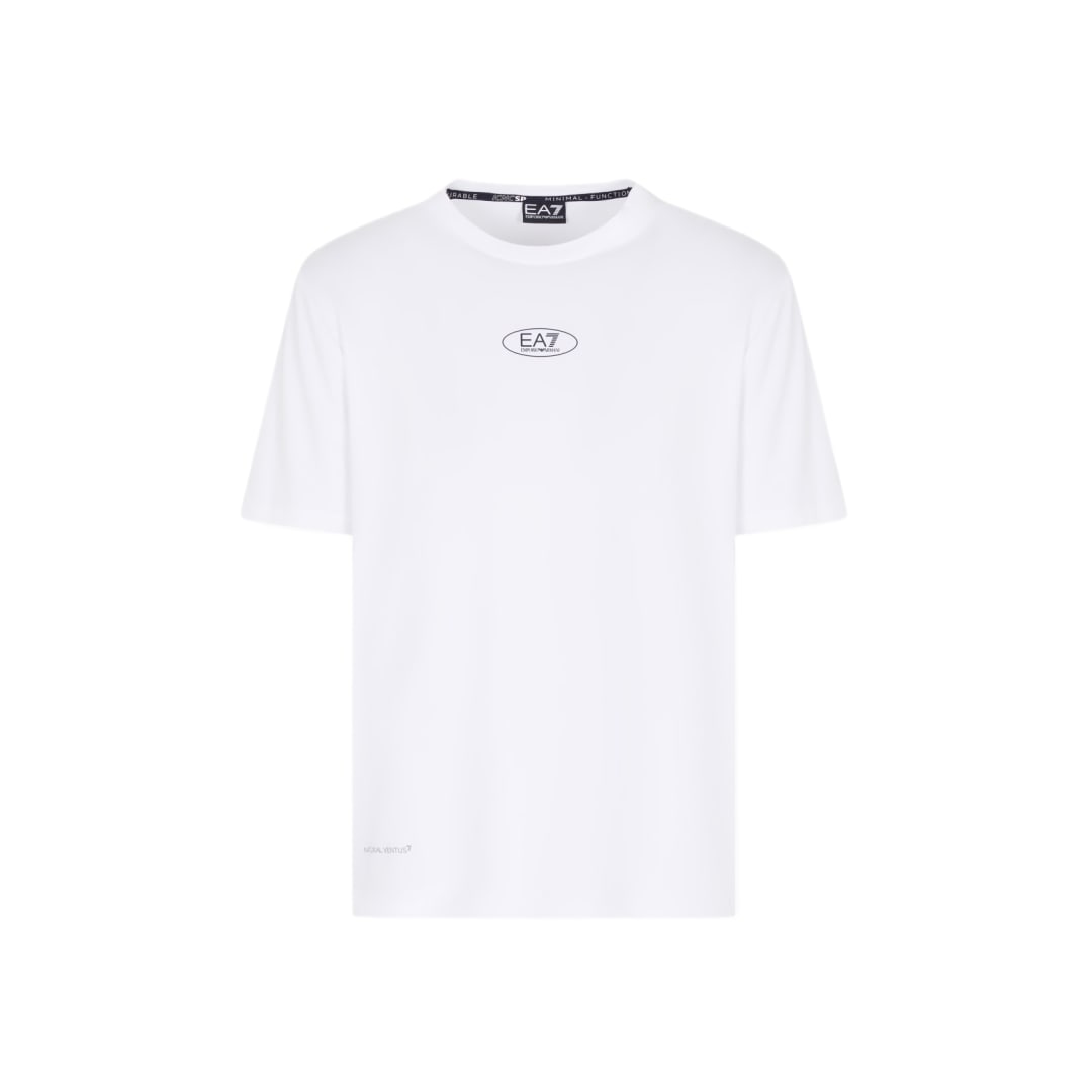 TRAIN ARMANI BLUE SPORT M TEE WHITE