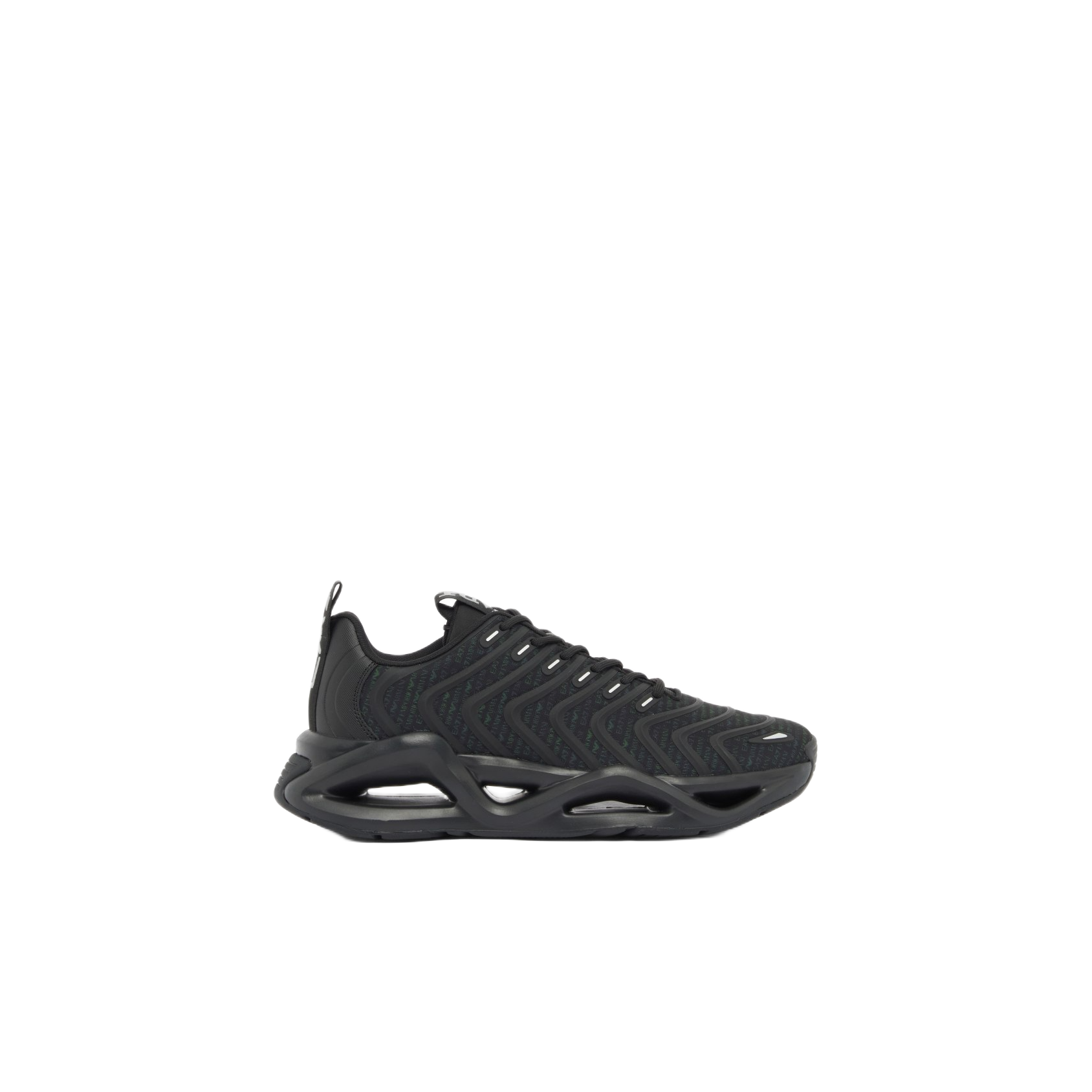 SNEAKER INFINITY NEOTRIPLE BLACK+GREEN FLUO ALLOVE