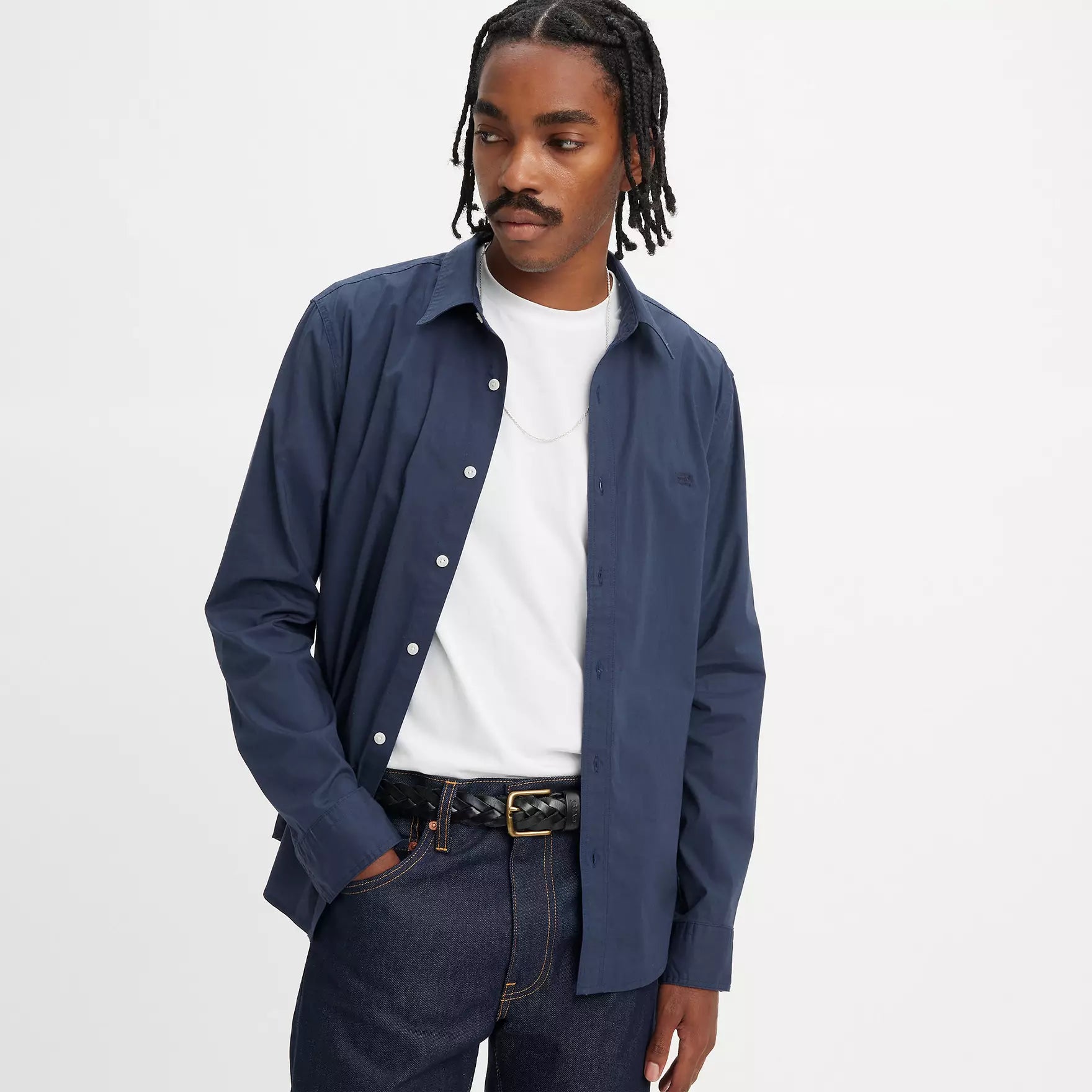 Ls Battery Hm Shirt Slim Blues