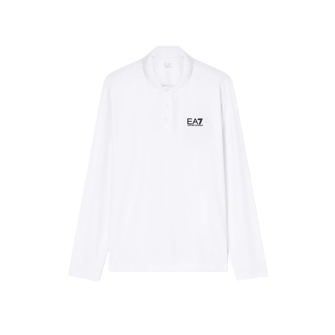 TRAIN CORE ID M POLO LS ST CC WHITE