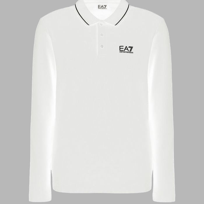 TRAIN CORE ID M POLO LS PQ ST WHITE