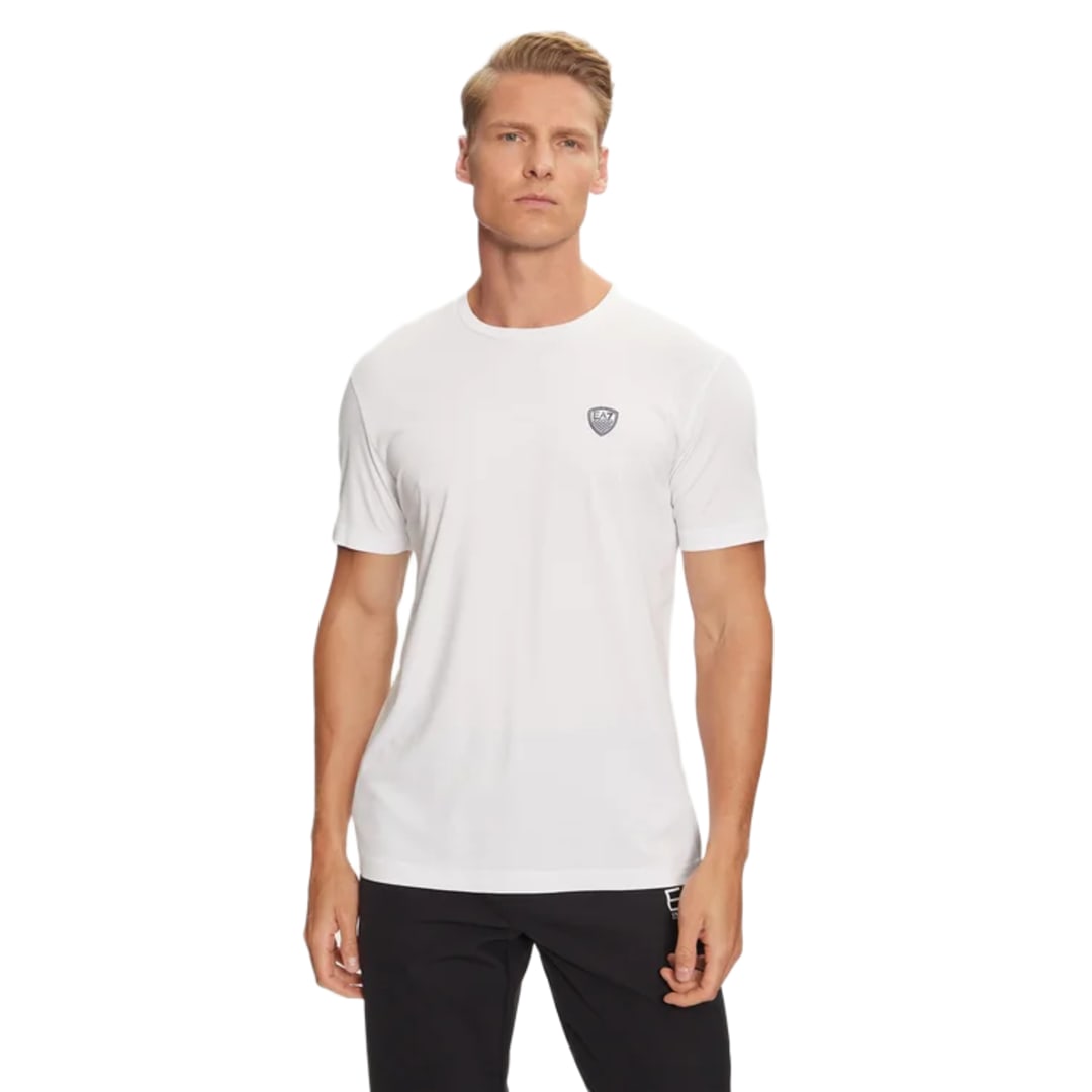 TRAIN PREMIUM SHIELD M TEE SS WHITE