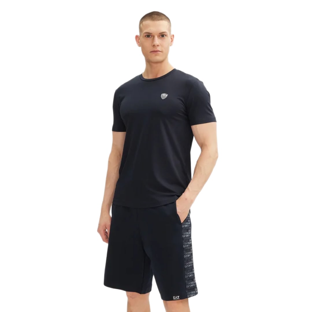 TRAIN PREMIUM SHIELD M TEE SS ARMANI BLUE
