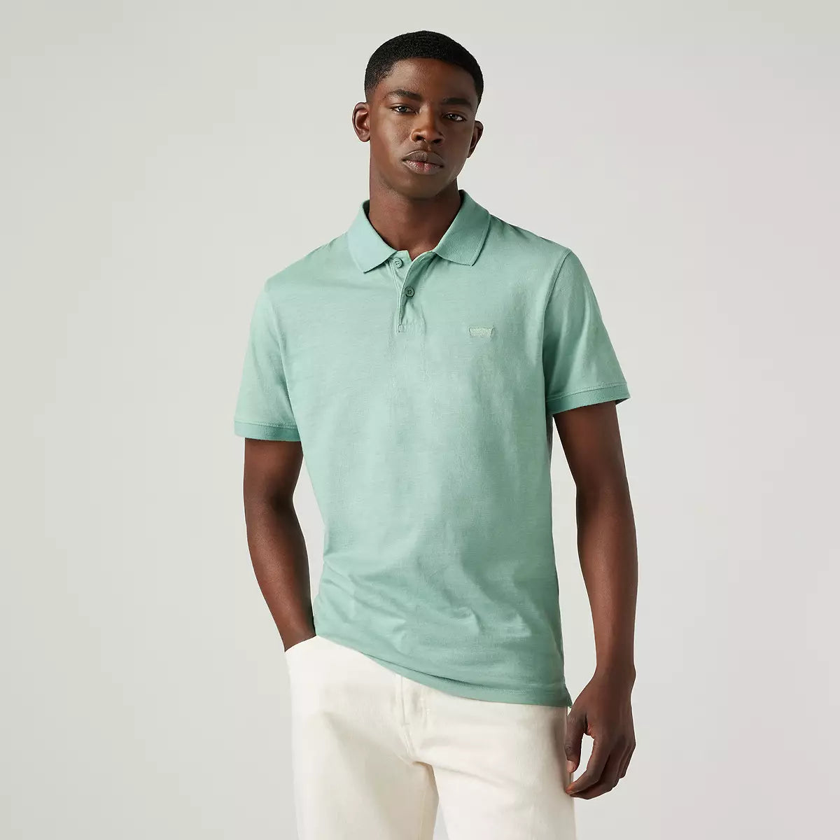 Slim Housemark Polo Feldspar Slub Jersey