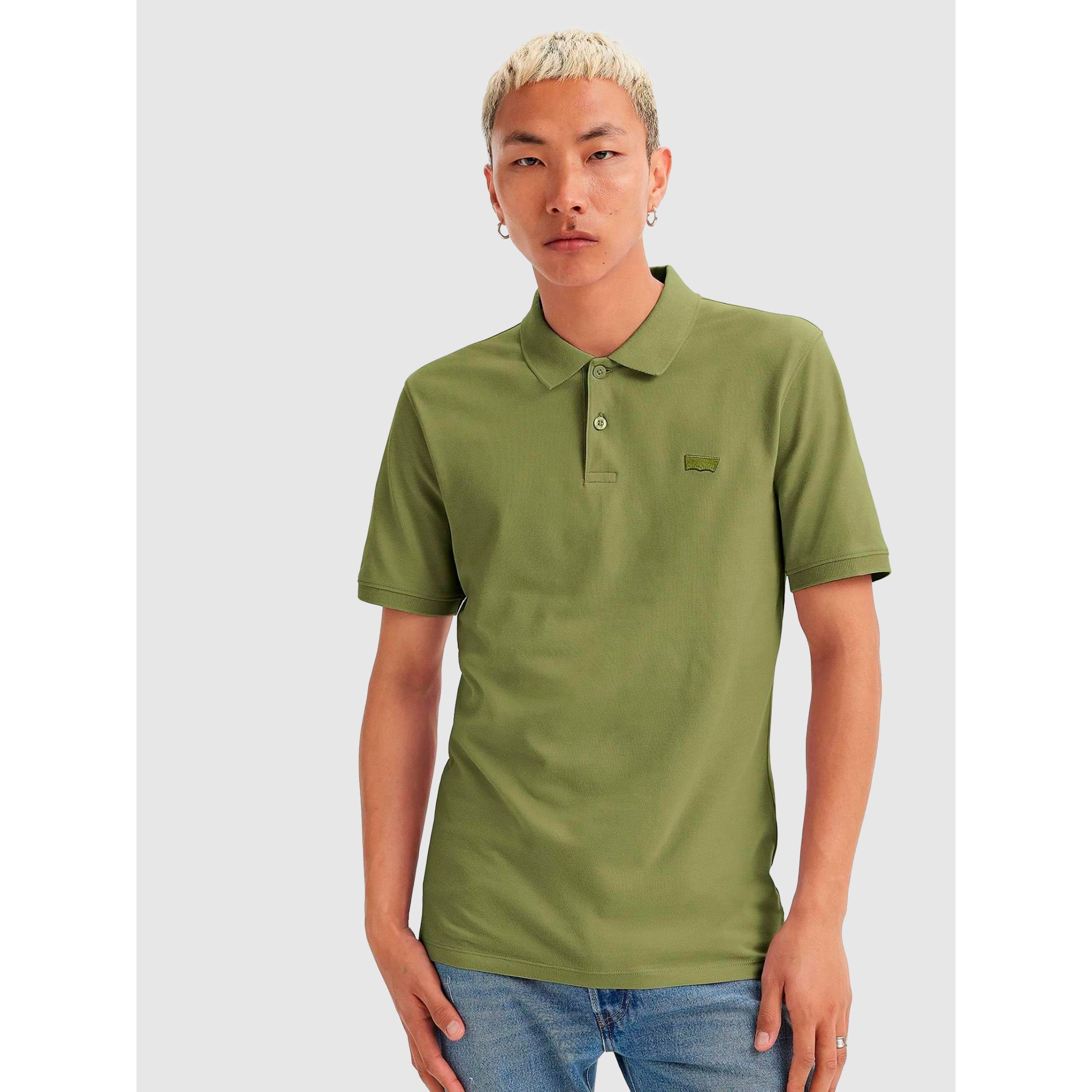 Slim Housemark Polo Bluish Olive Jersey