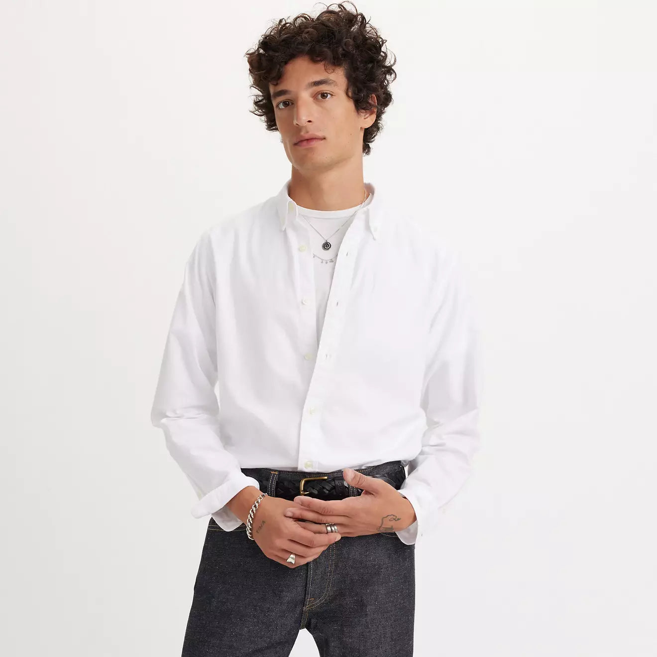 Authentic Button Down Bright White