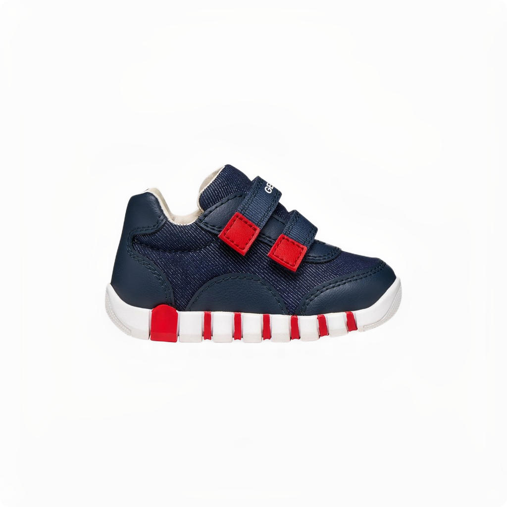 B IUPIDOO BOY C - JEANS+GEOBUC NAVY/RED