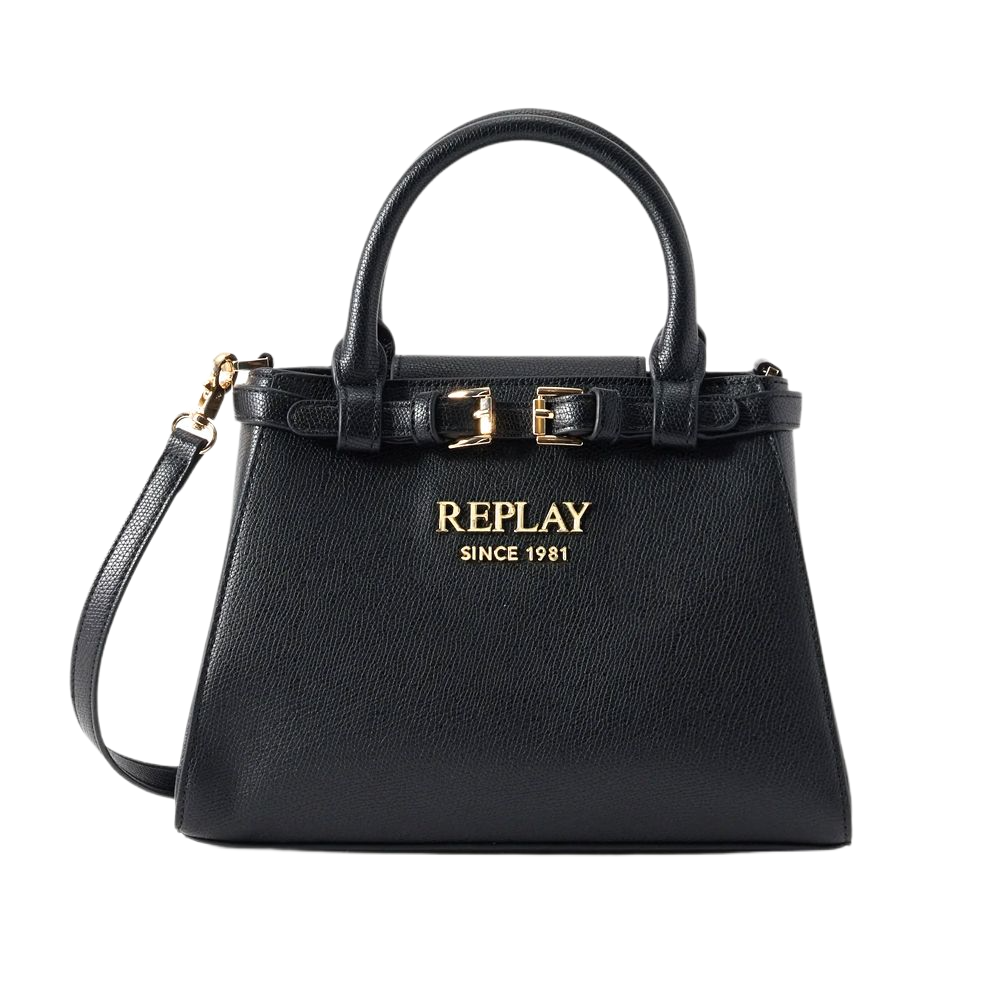 BORSA TEXTURIZED PU BLACK