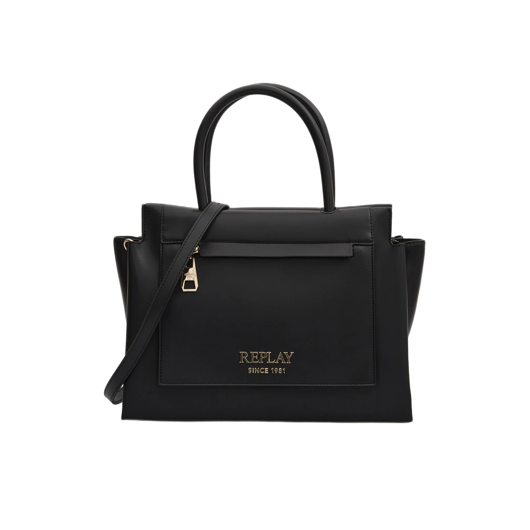 BORSA PLAIN PU BLACK