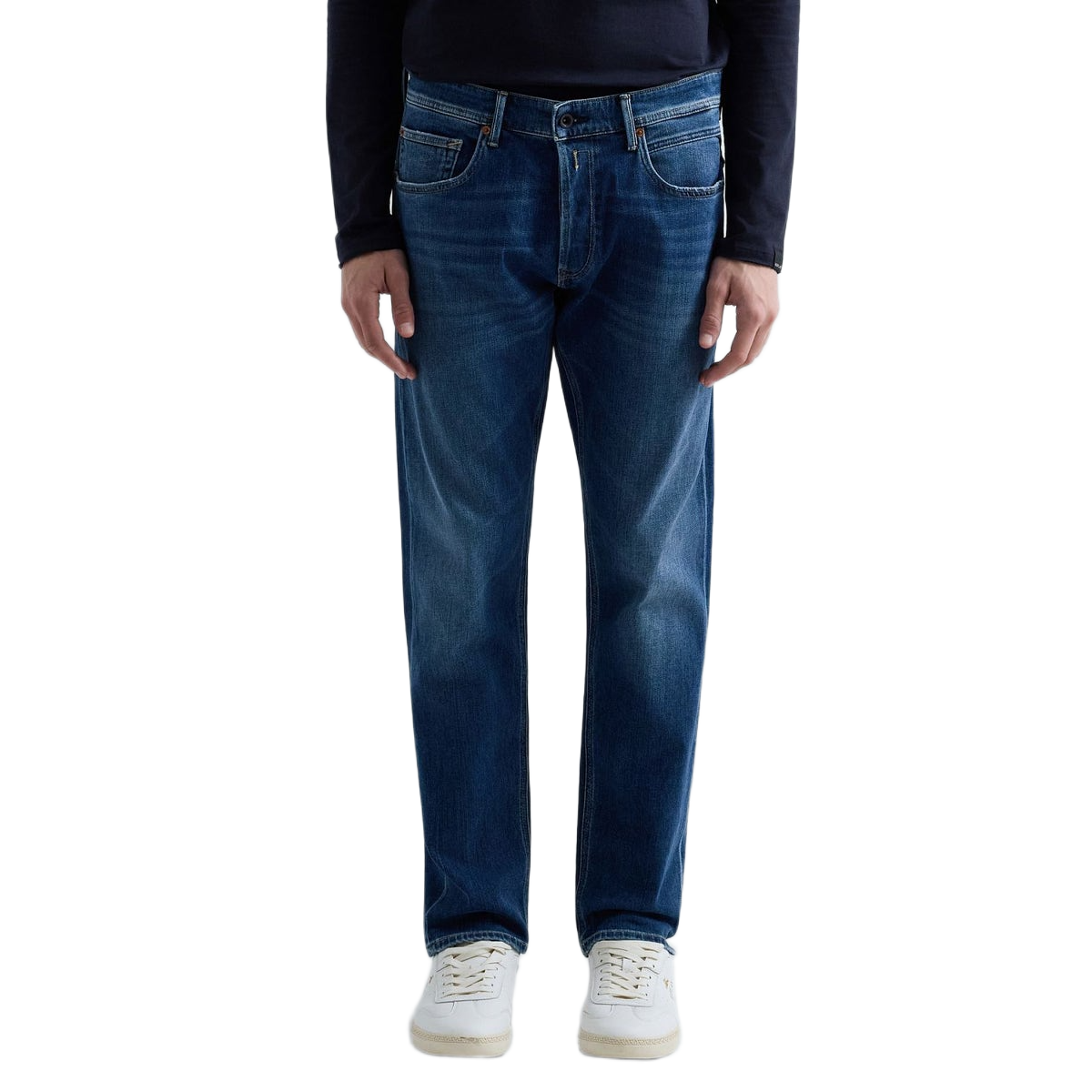 PANTALONE 10 OZ SUPER SOFT INDIGO STRETCH DENIM DARK BLUE