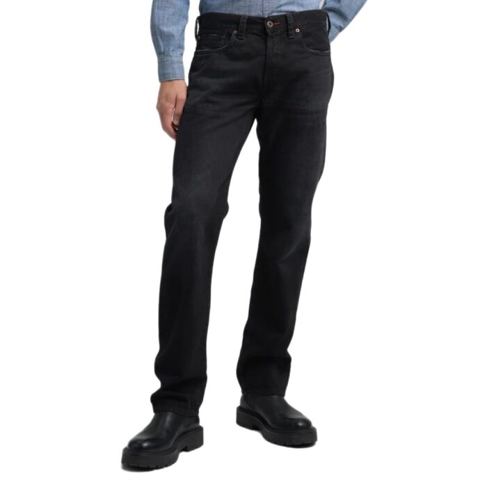 Pantalone 11.5 OZ RECYCLED BLACK COTTON DENIM 098