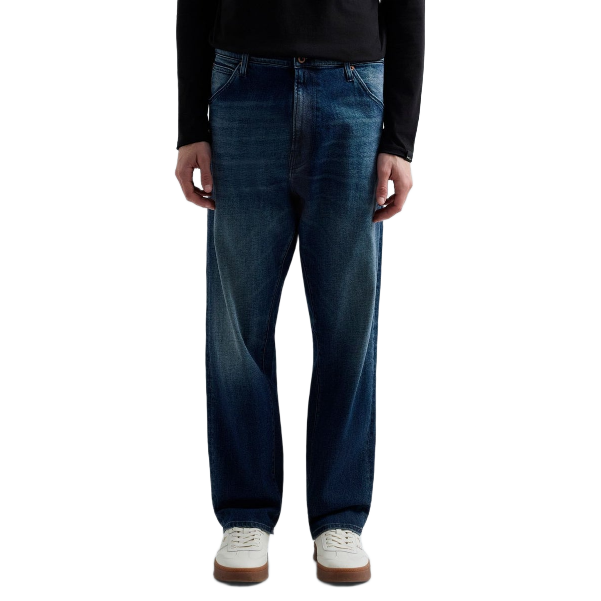 PANTALONE 11.5 OZ DEEP BLUE INDIGO STRETCH DENIM DARK BLUE
