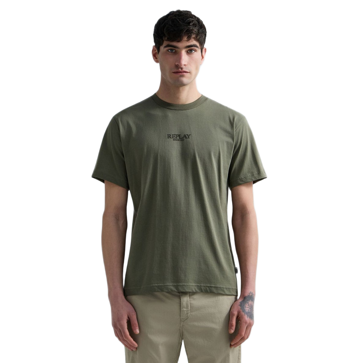 T-SHIRT BASIC JERSEY 30/1 TUNDRA GREEN