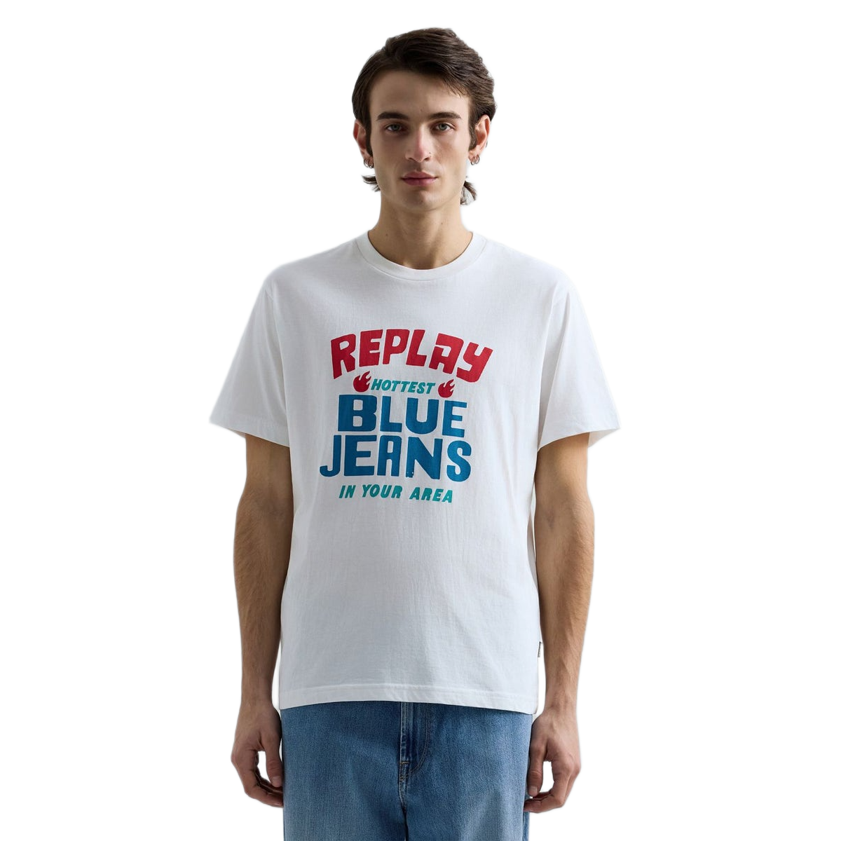 T-SHIRT BASIC JERSEY 30/1 NATURAL WHITE