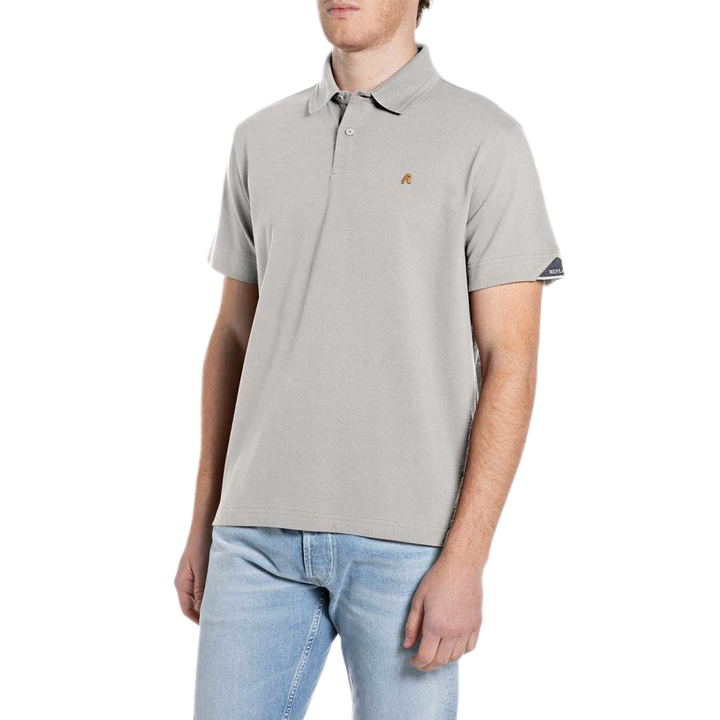 POLO STRETCH COTTON PIQUET PEARL GREY