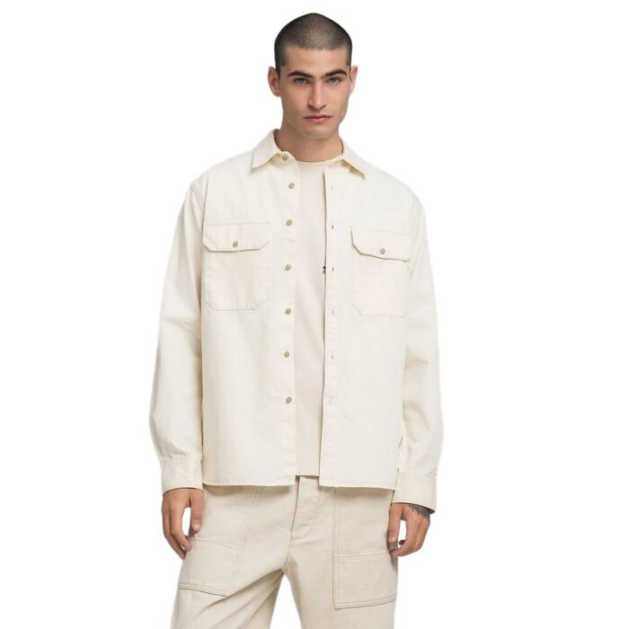 Camicia 8 OZ ORGANIC ECRU HERRINGBONE 200