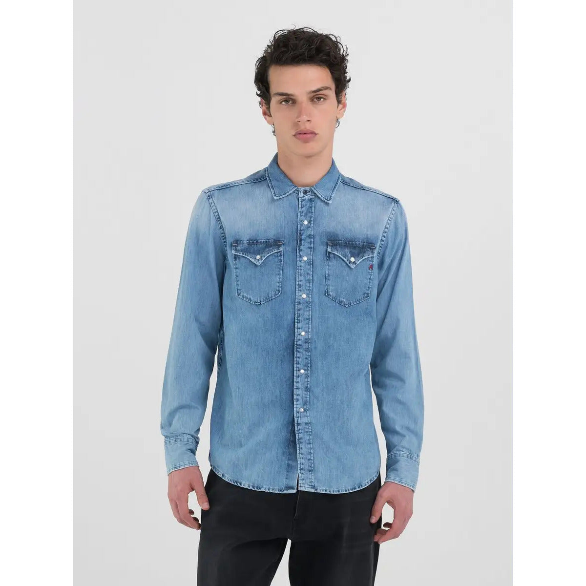 Camicia 6.5 Oz Deep Blue Denim