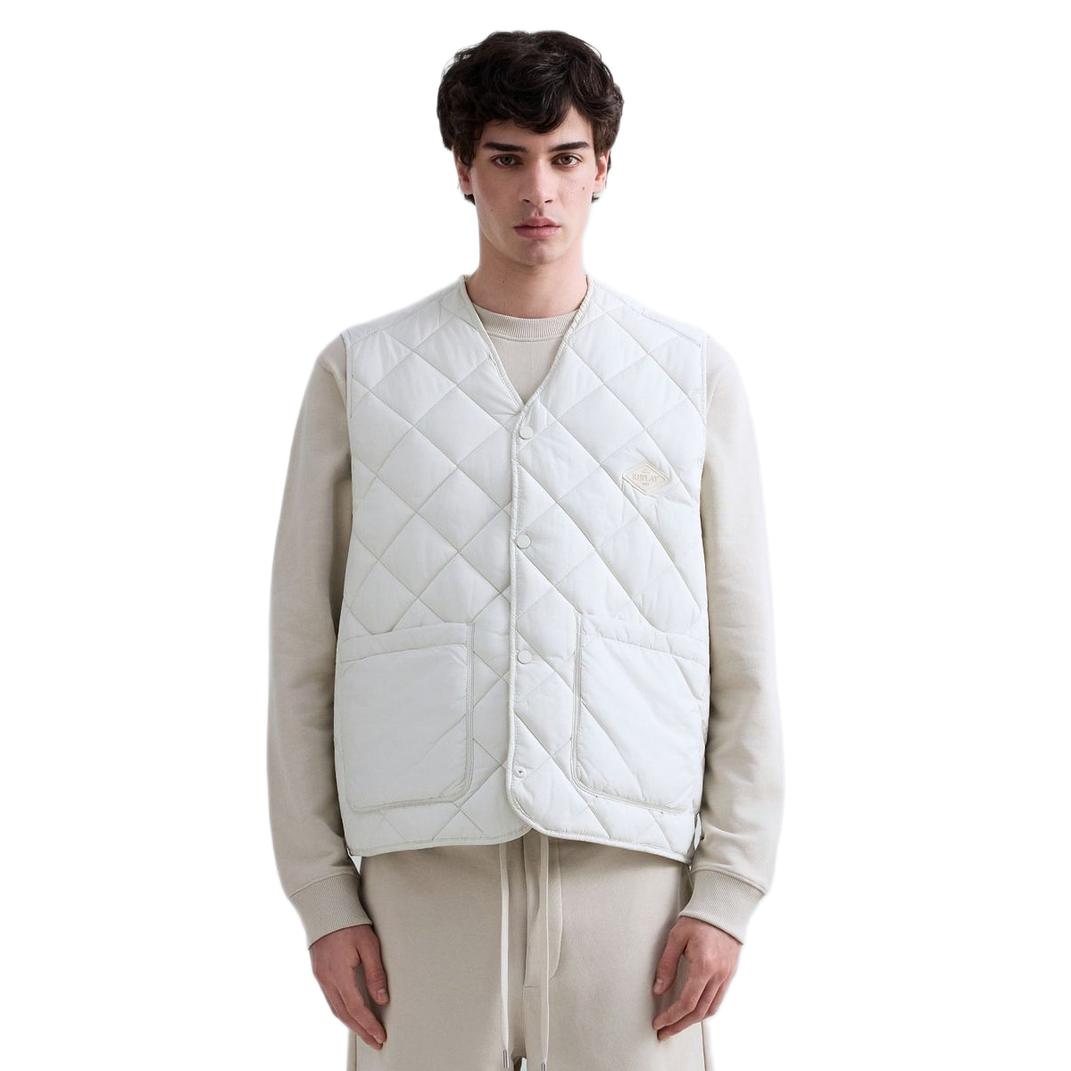 GILET POLY/NYLON RIPSTOP SNOW WHITE