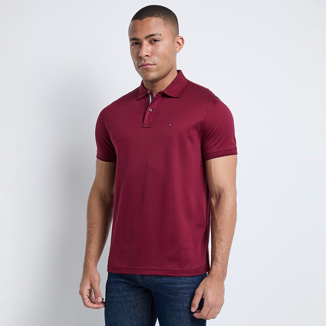 MERCERISED JACQUARD REG POLO