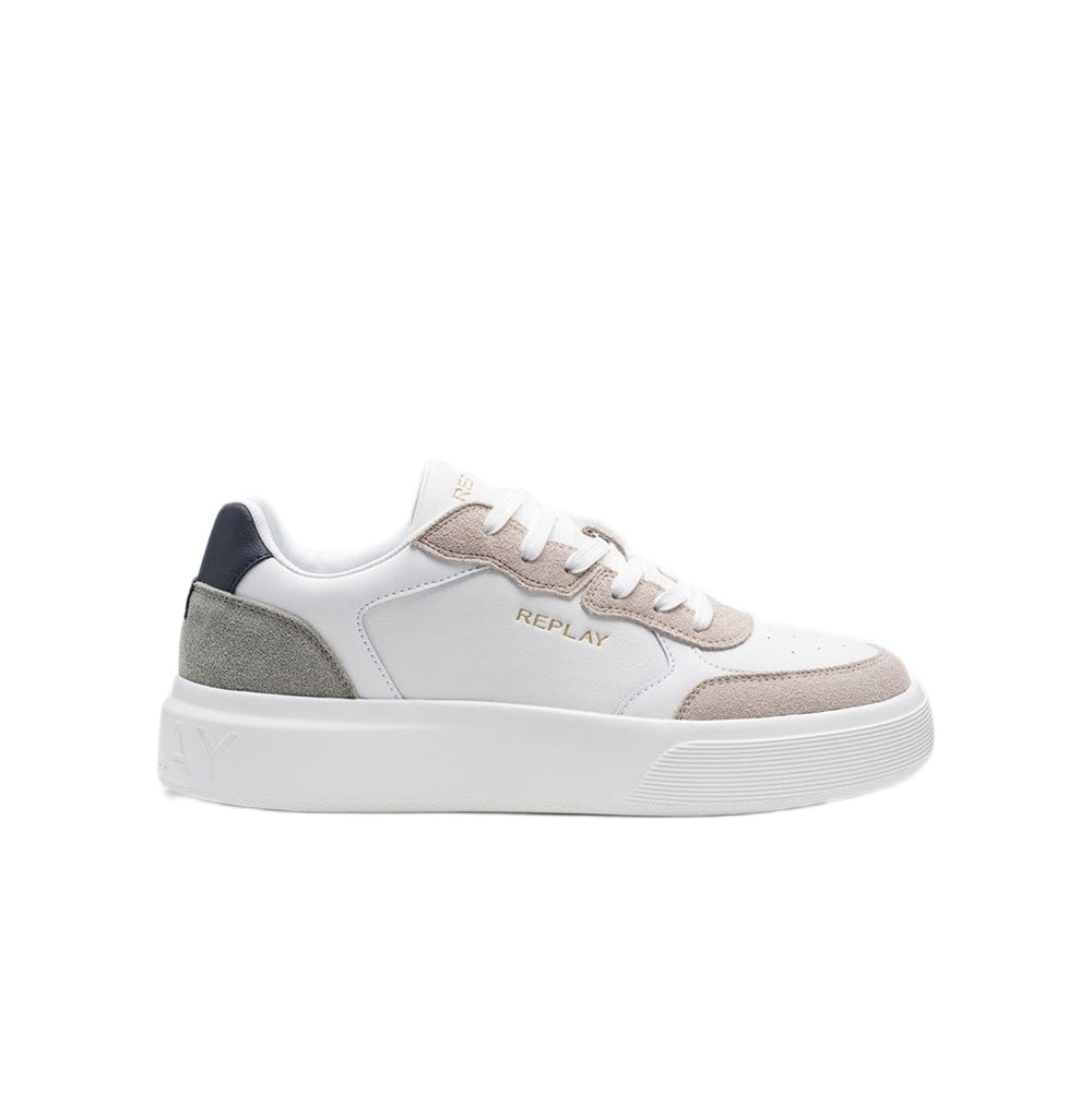 NOTTING CUPSOLE BEIGE WHITE MIL GREEN