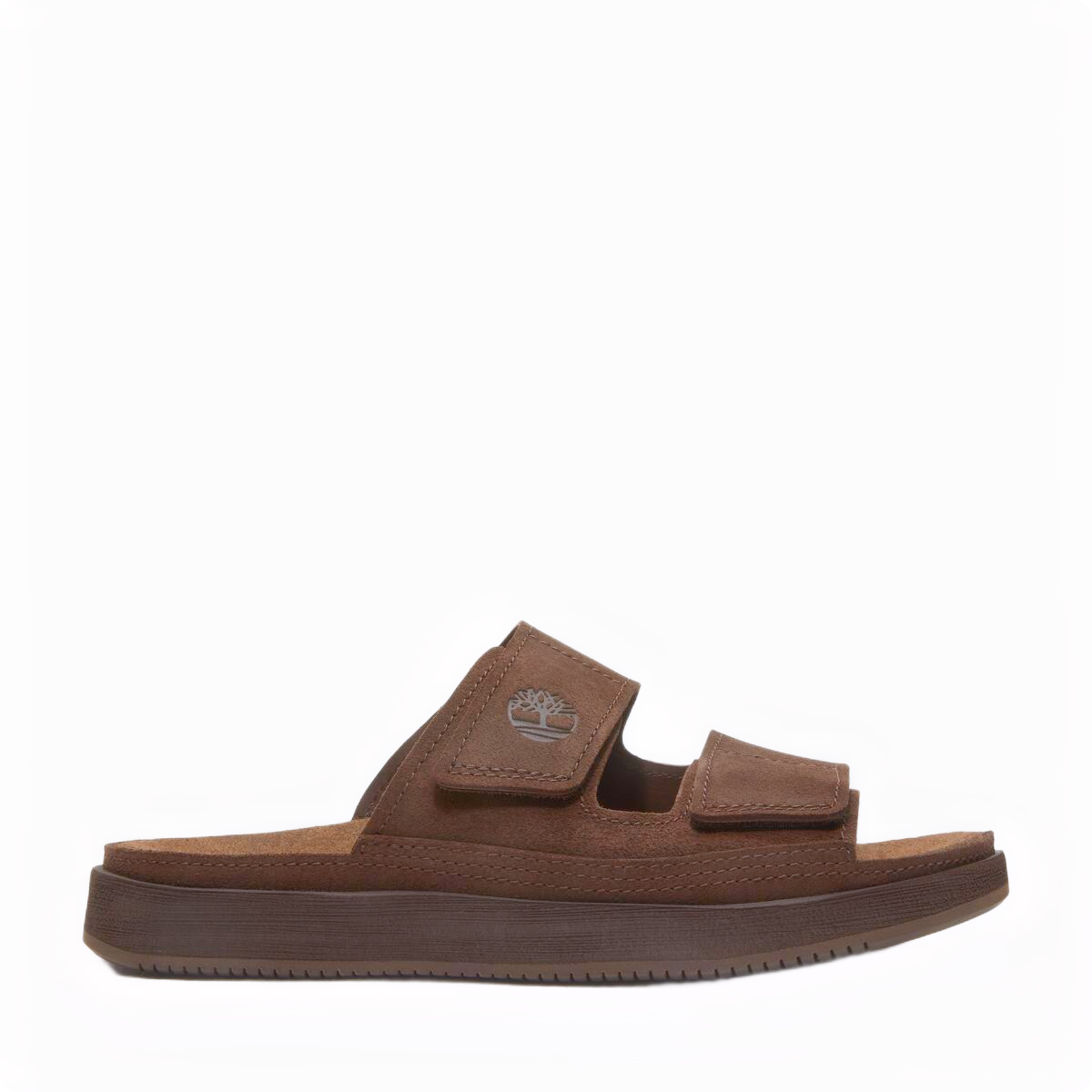 CASCO COVE SLIDE SANDAL DARK BROWN SUEDE