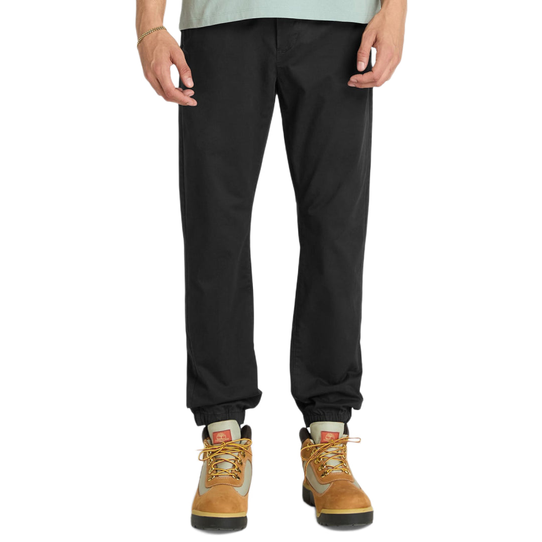 Cotton Twill Jogger BLACK