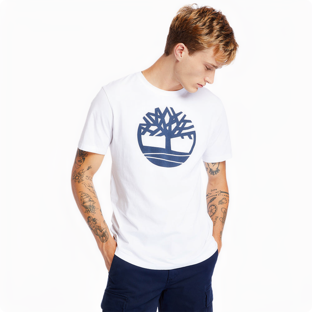 KENNEBEC RIVER TREE LOGO SHORT SLEEVE TEE WHITE