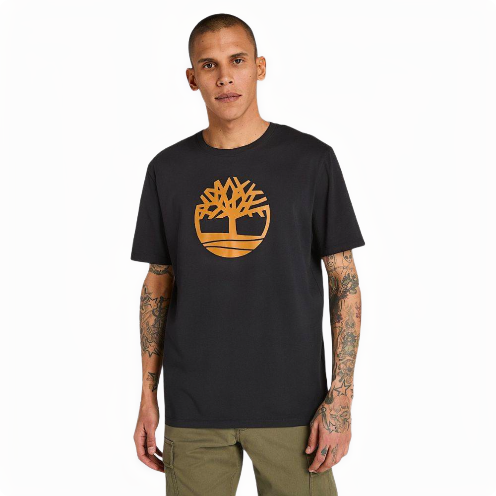KENNEBEC RIVER TREE LOGO SHORT SLEEVE TEE BLACK/WHEAT BOOT