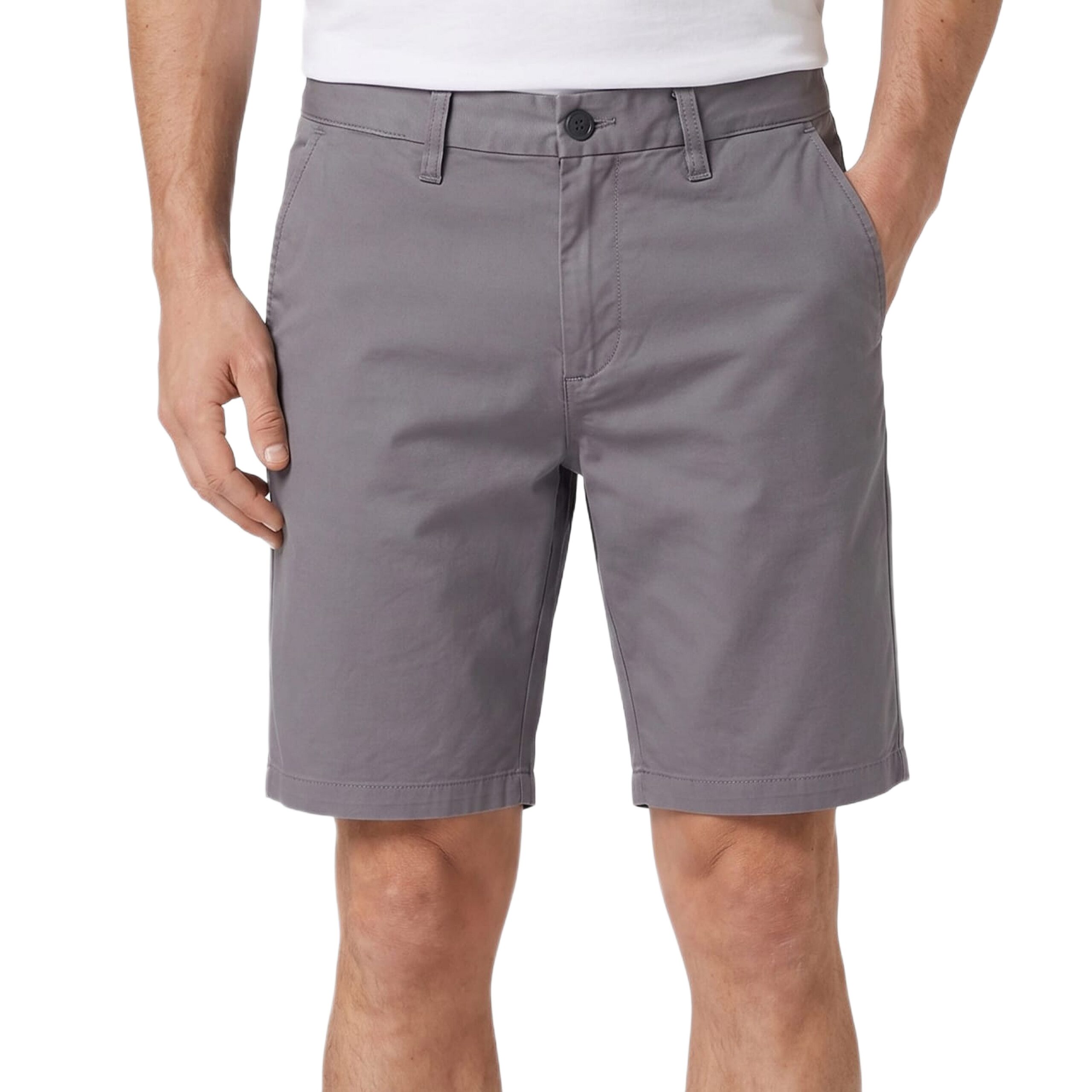 CLAREMONT TWILL CHINO SHORT BLACKENED PEARL
