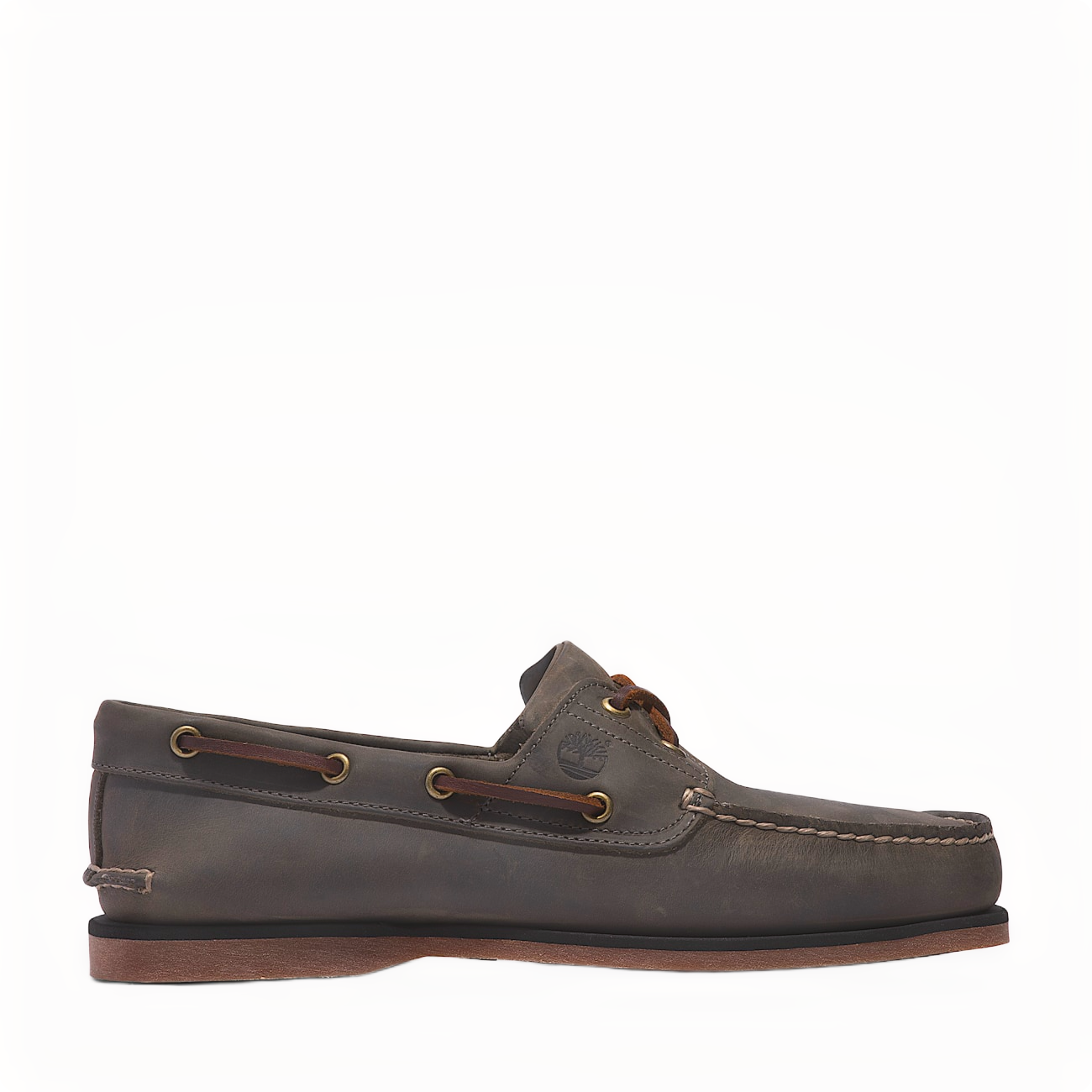 CLASSIC BOAT BOAT SHOE MEDIUM GREY FULL GRAIN