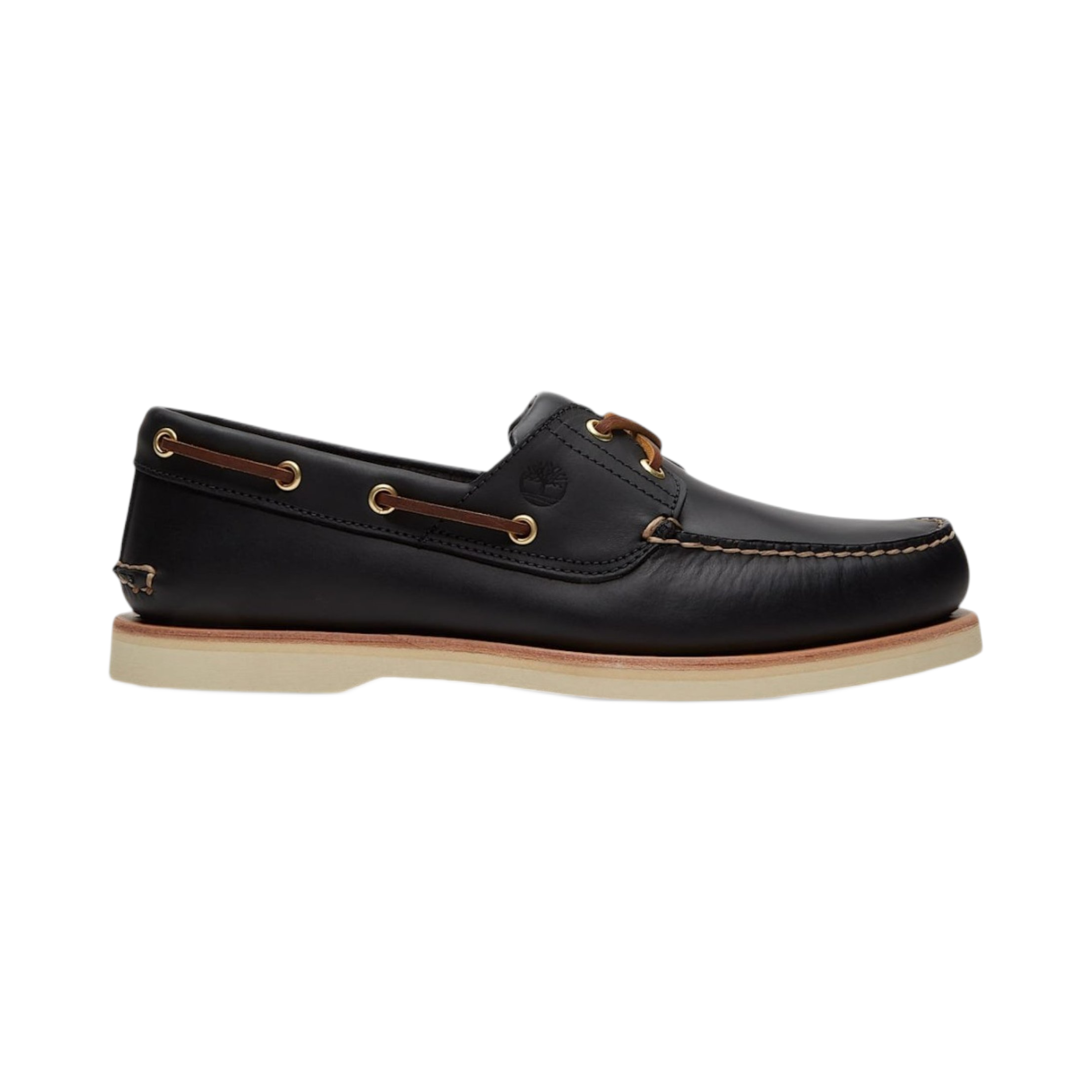 CRAFTED BOAT BOAT SHOE NAVY FULL GRAIN