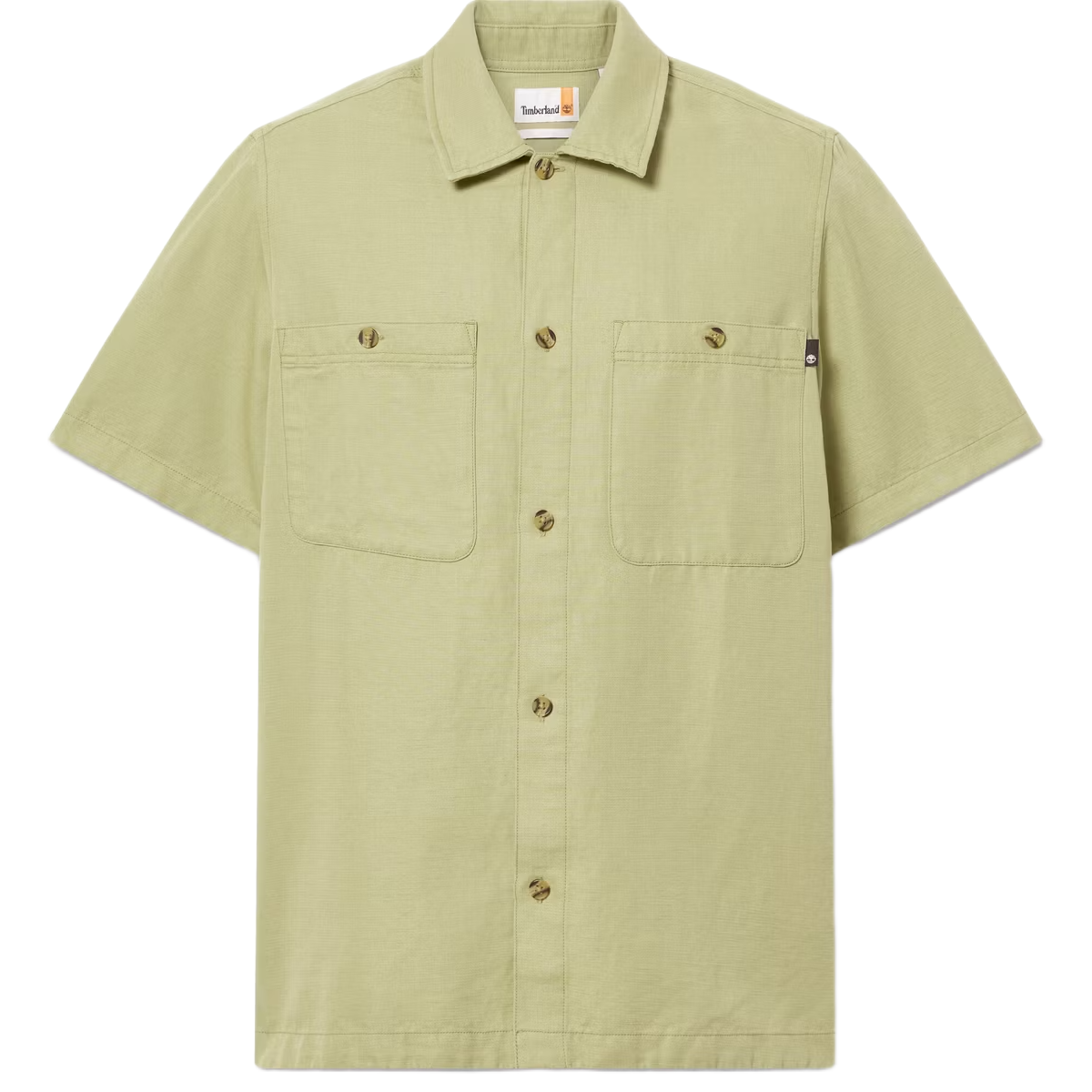 COTTON LINEN SS UTILITY OVERSHIRT SAGE