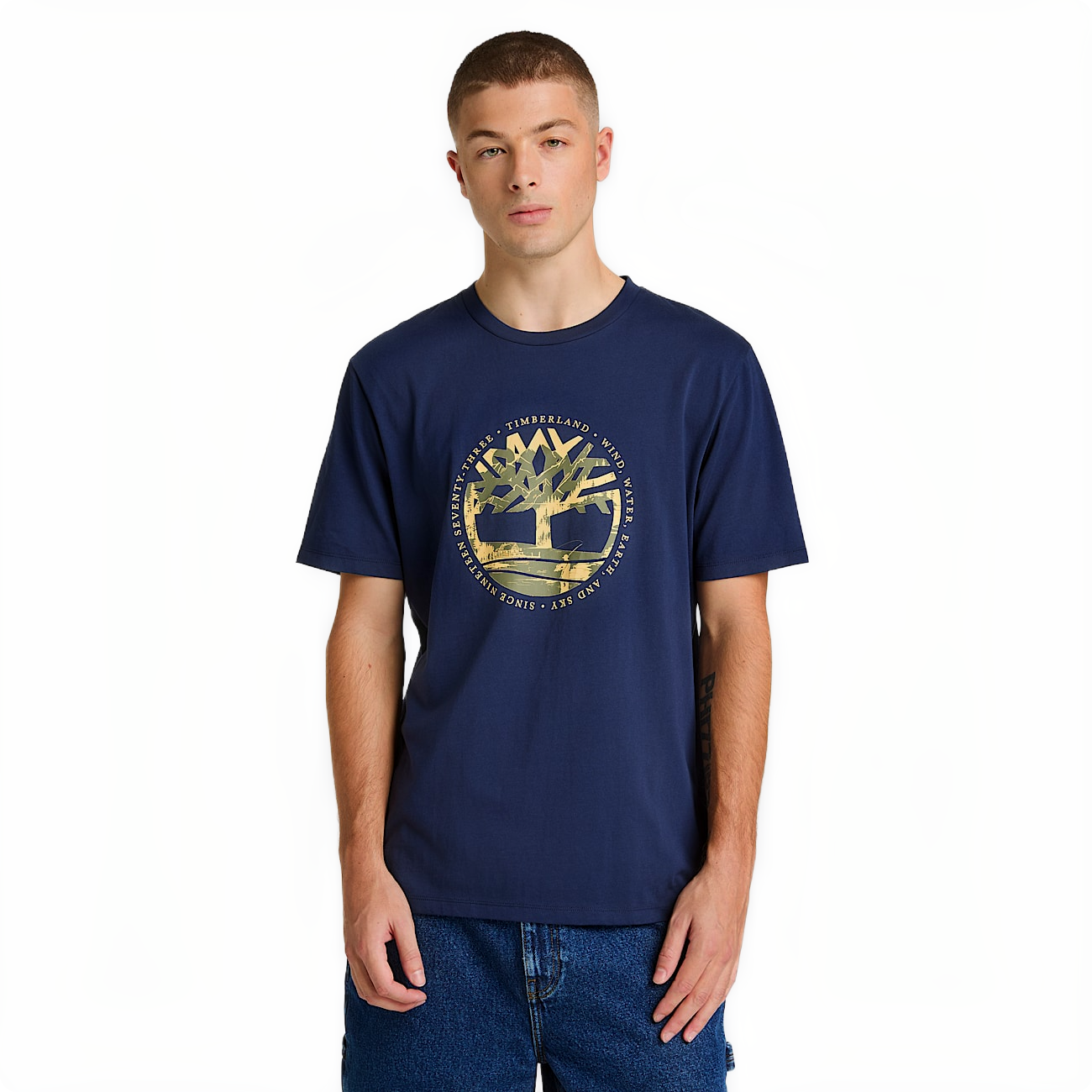 TREE LOGO LAKE HOUSE GRAPHIC TEE PEACOAT