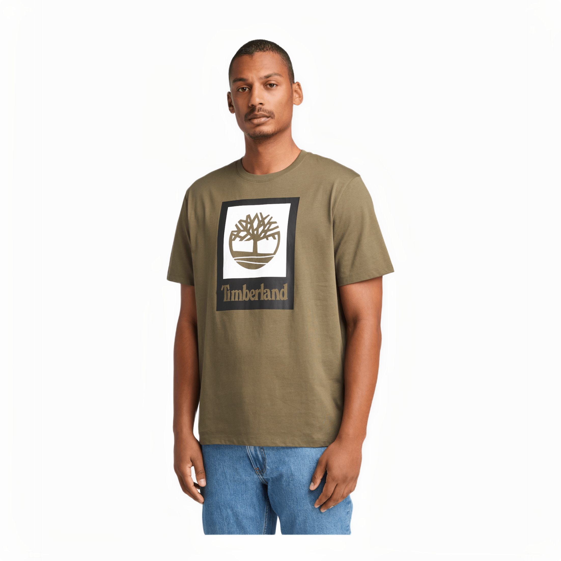 STACK LOGO COLORED SHORT SLEEVE TEE LEAF GREEN