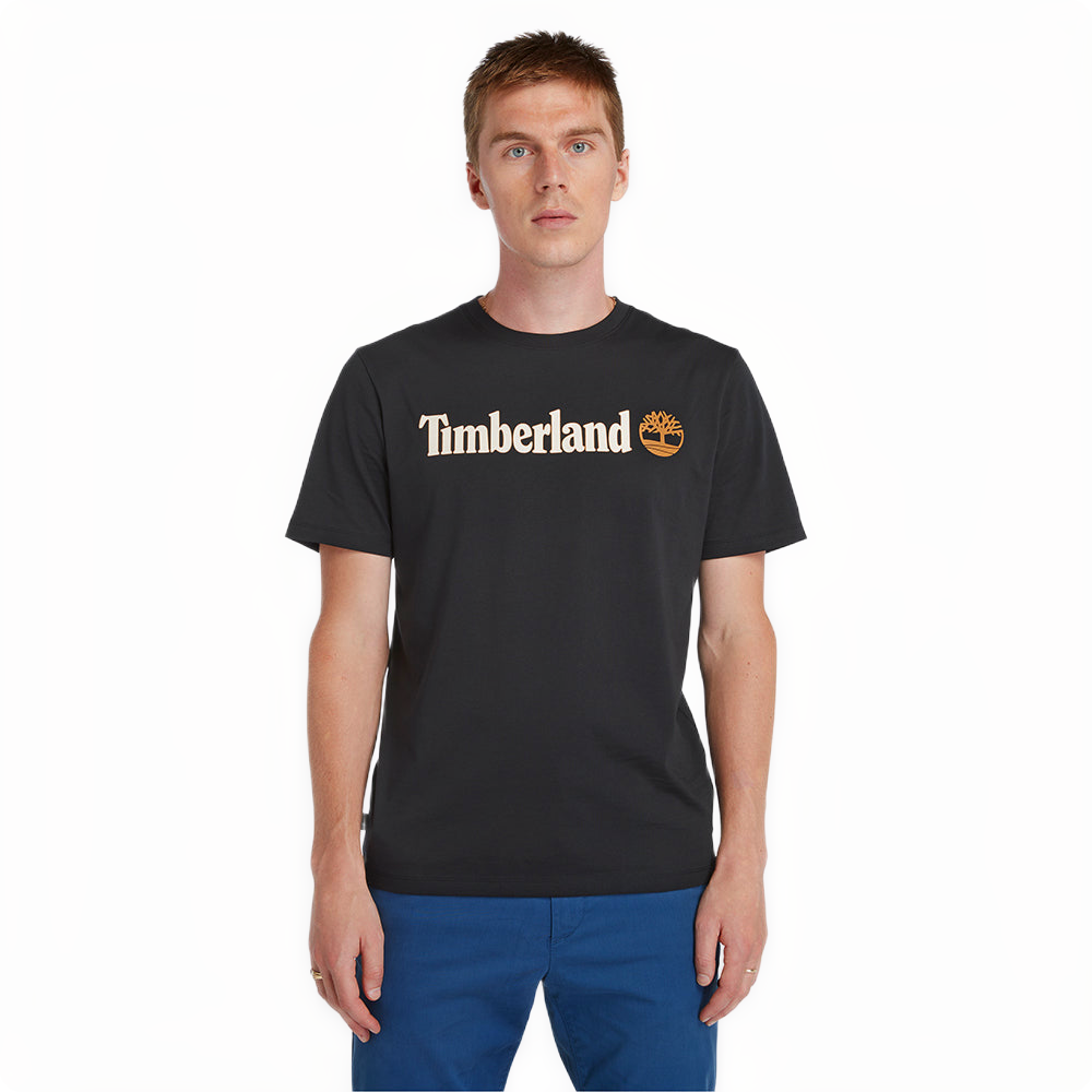 KENNEBEC RIVER LINEAR LOGO SHORT SLEEVE TEE BLACK