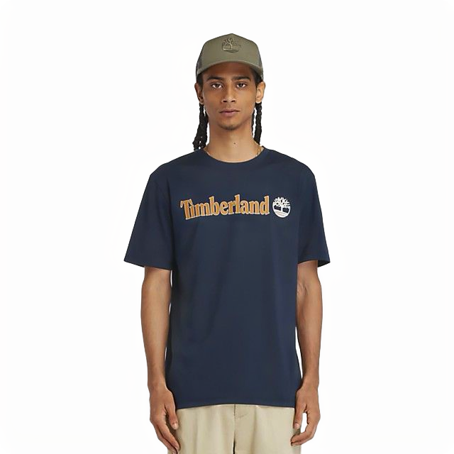 KENNEBEC RIVER LINEAR LOGO SHORT SLEEVE TEE DARK SAPPHIRE