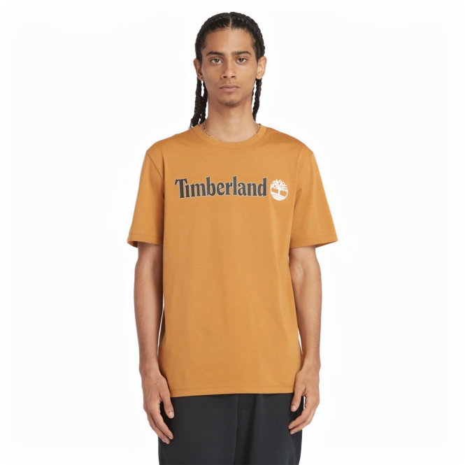 KENNEBEC RIVER LINEAR LOGO SHORT SLEEVE TEE WHEAT BOOT