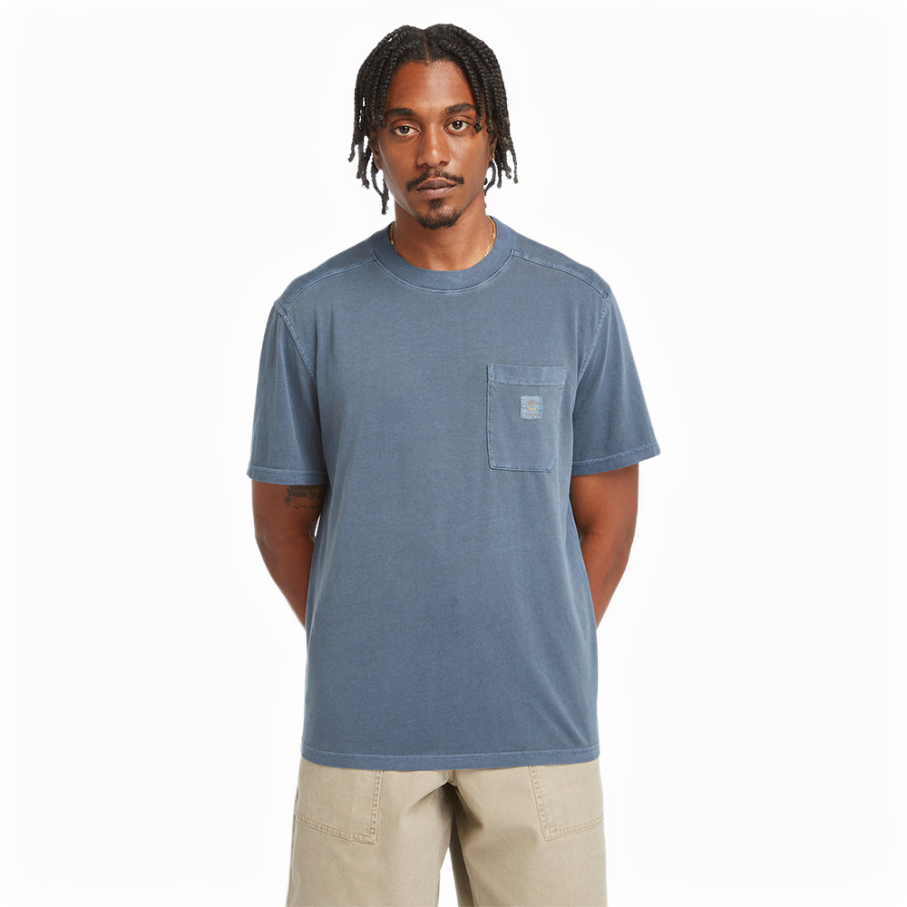 MERRYMACK RIVER GARMENT DYE CHEST POCKET TEE DARK SAPPHIRE